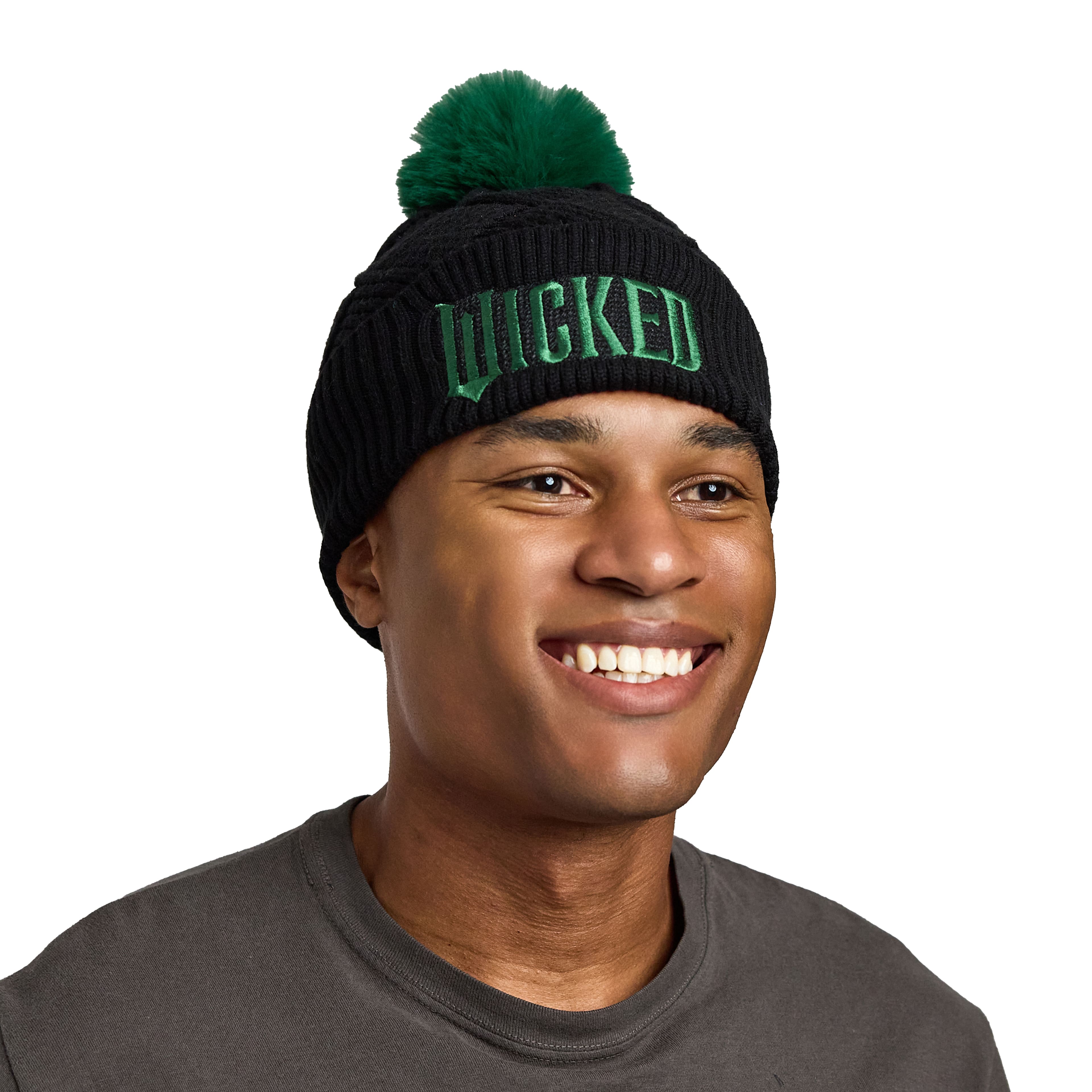 Black &#x26; Green Wicked Beanie