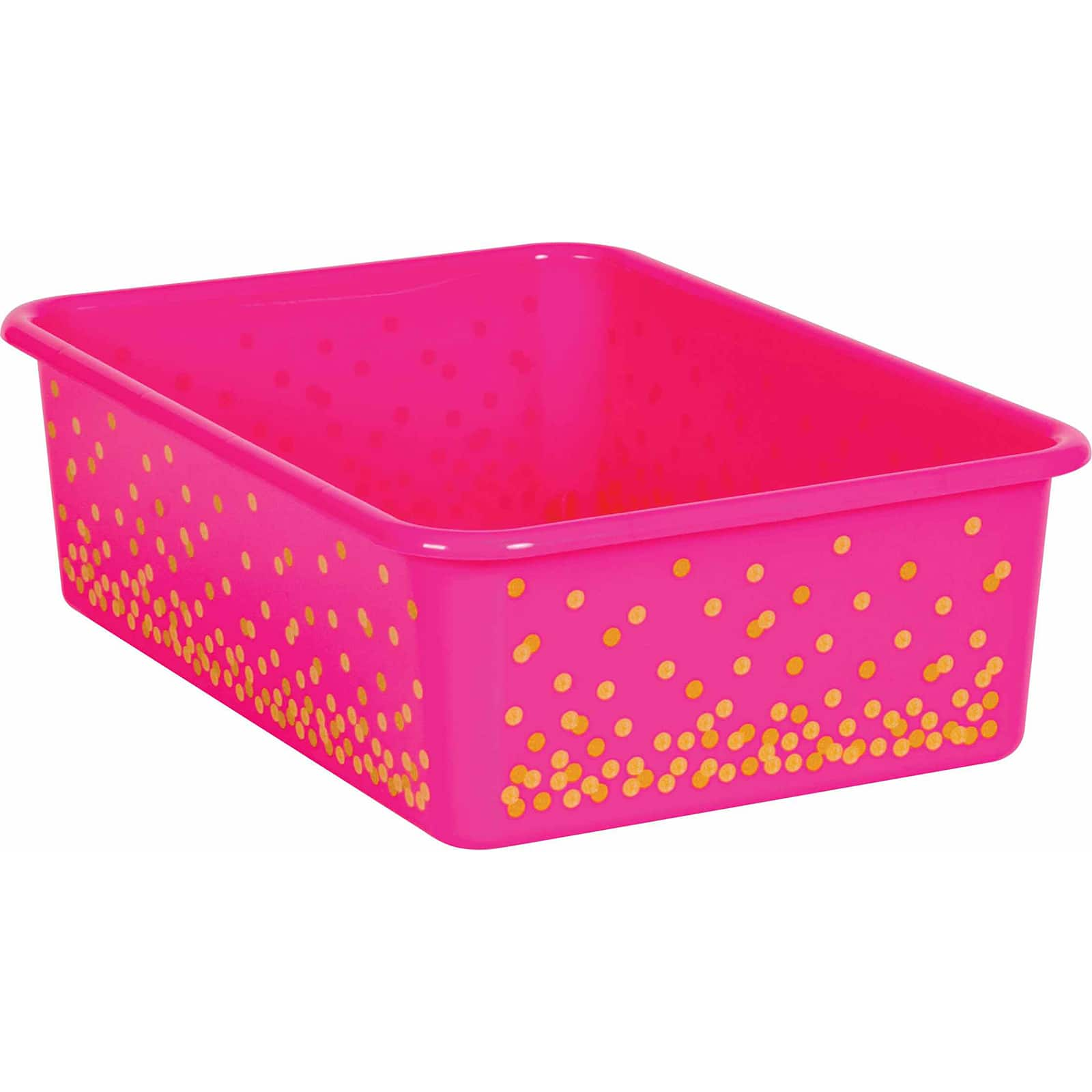 Teacher Created Resources&#xAE; Large Confetti Plastic Storage Bin, 3ct.