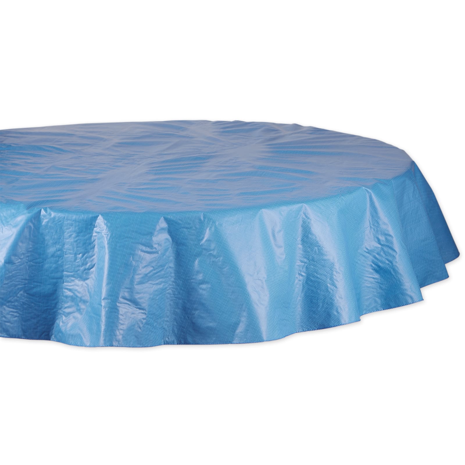 Blue Vinyl Tablecloth