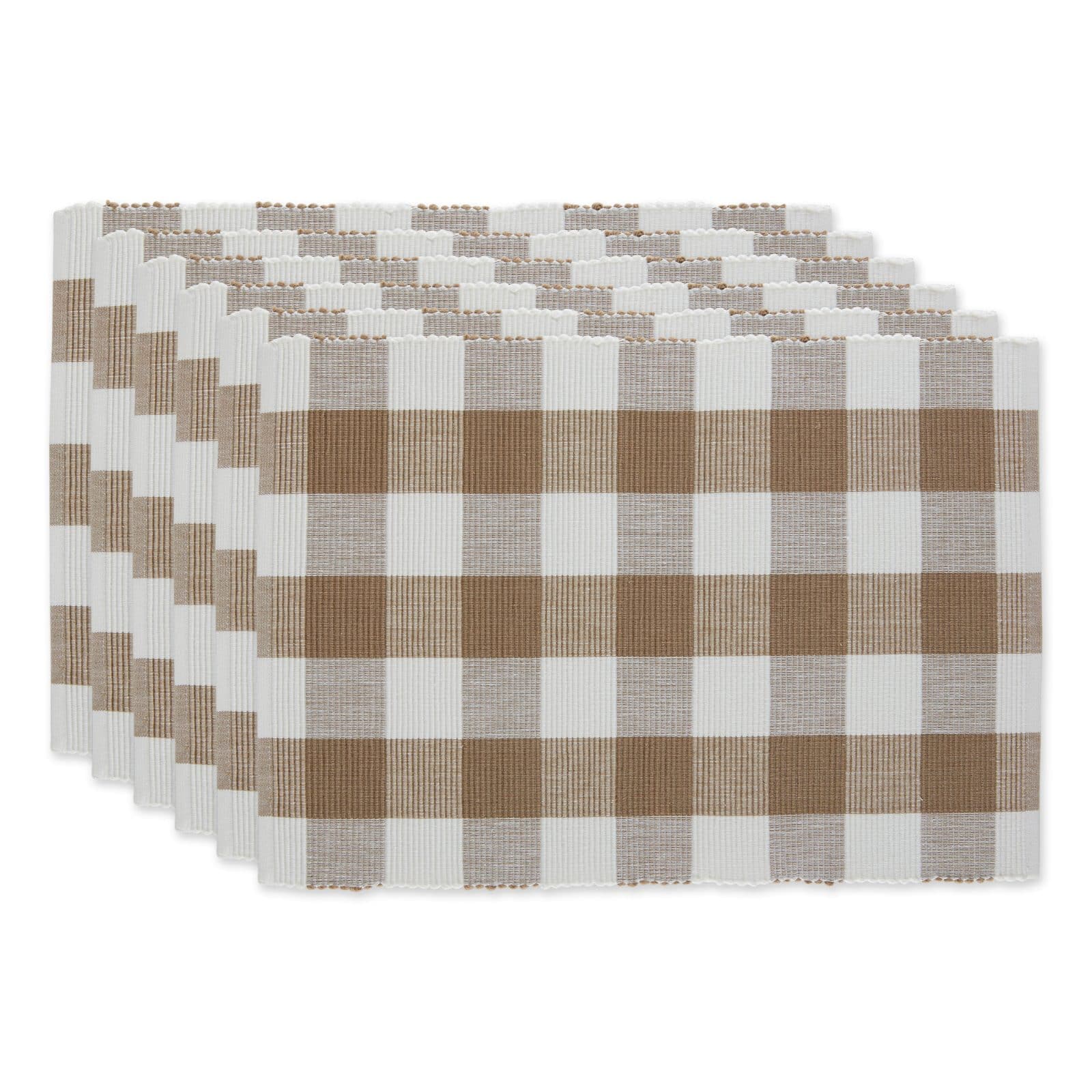 DII® Buffalo Check Ribbed Placemat, 6ct.