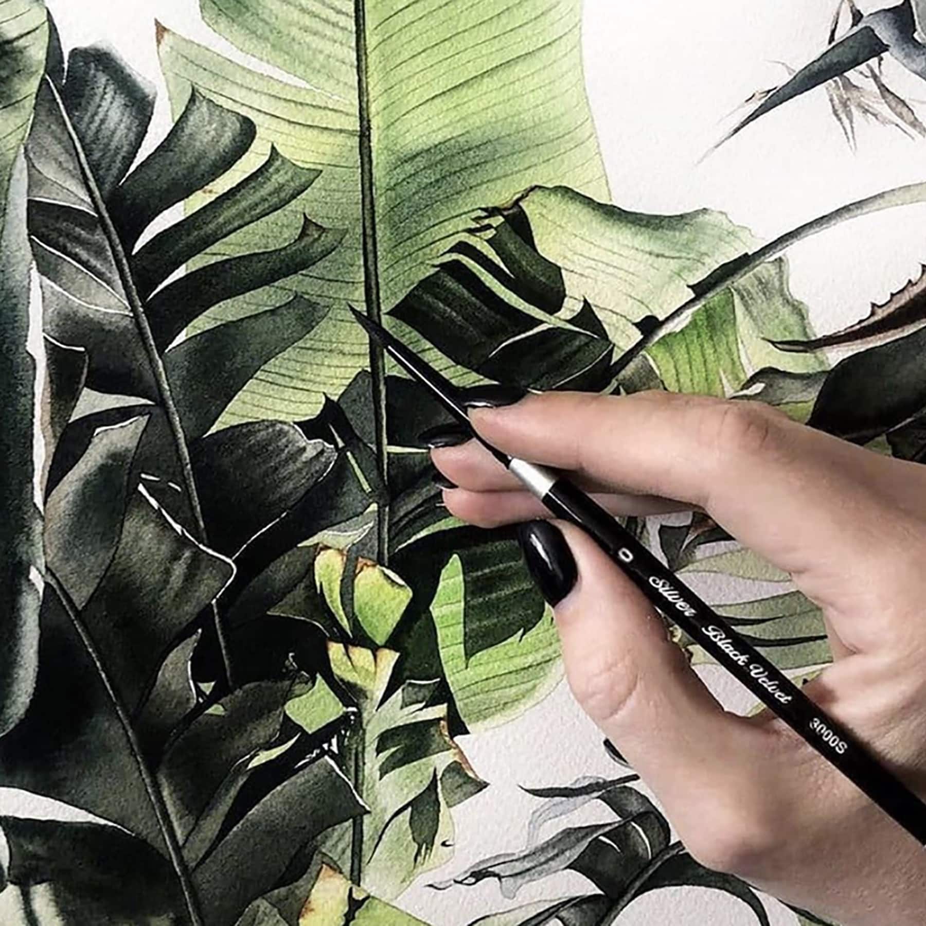 Silver Brush Limited Black Velvet® Small Round Brushes Set