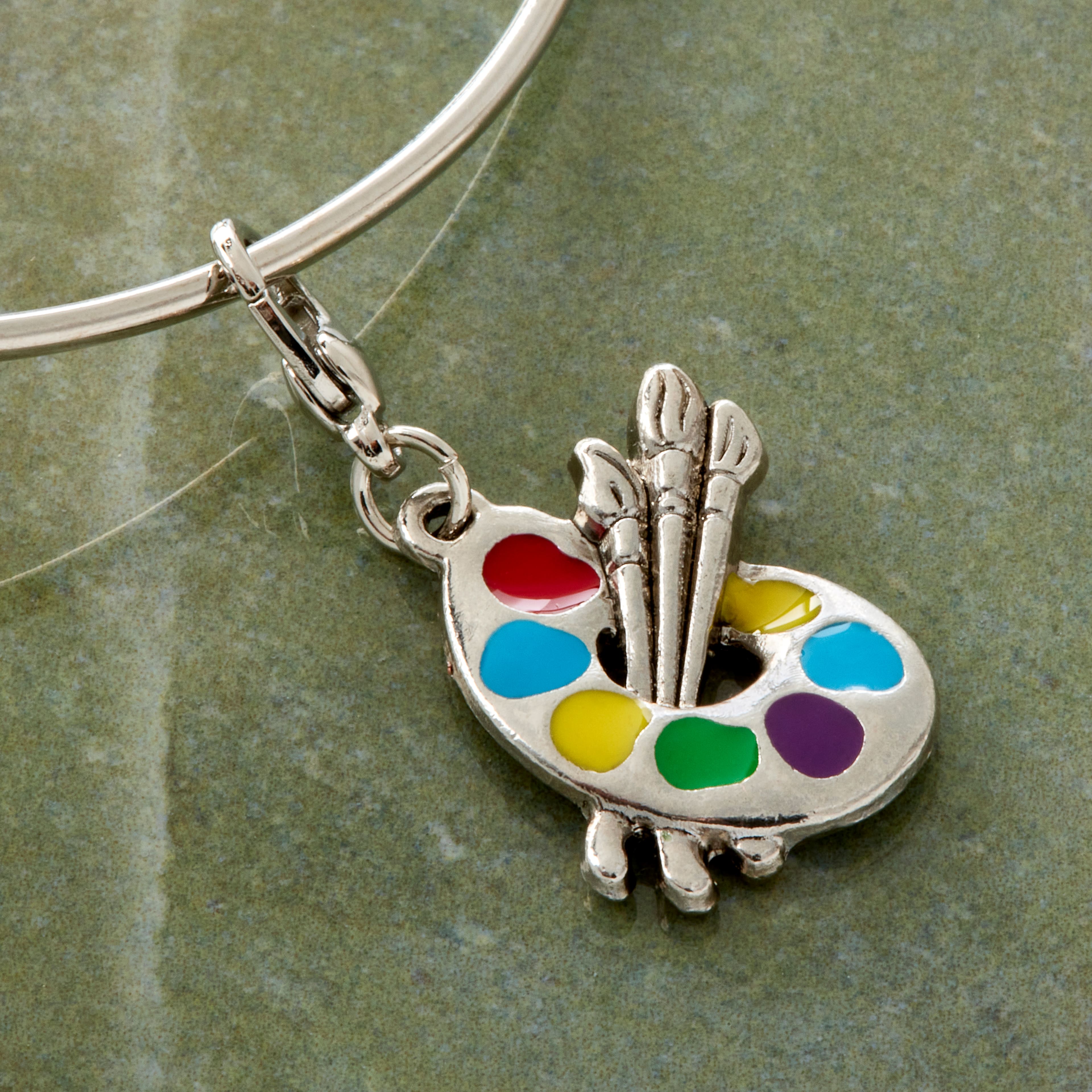12 Pack: Paint Palette Charm by Bead Landing™