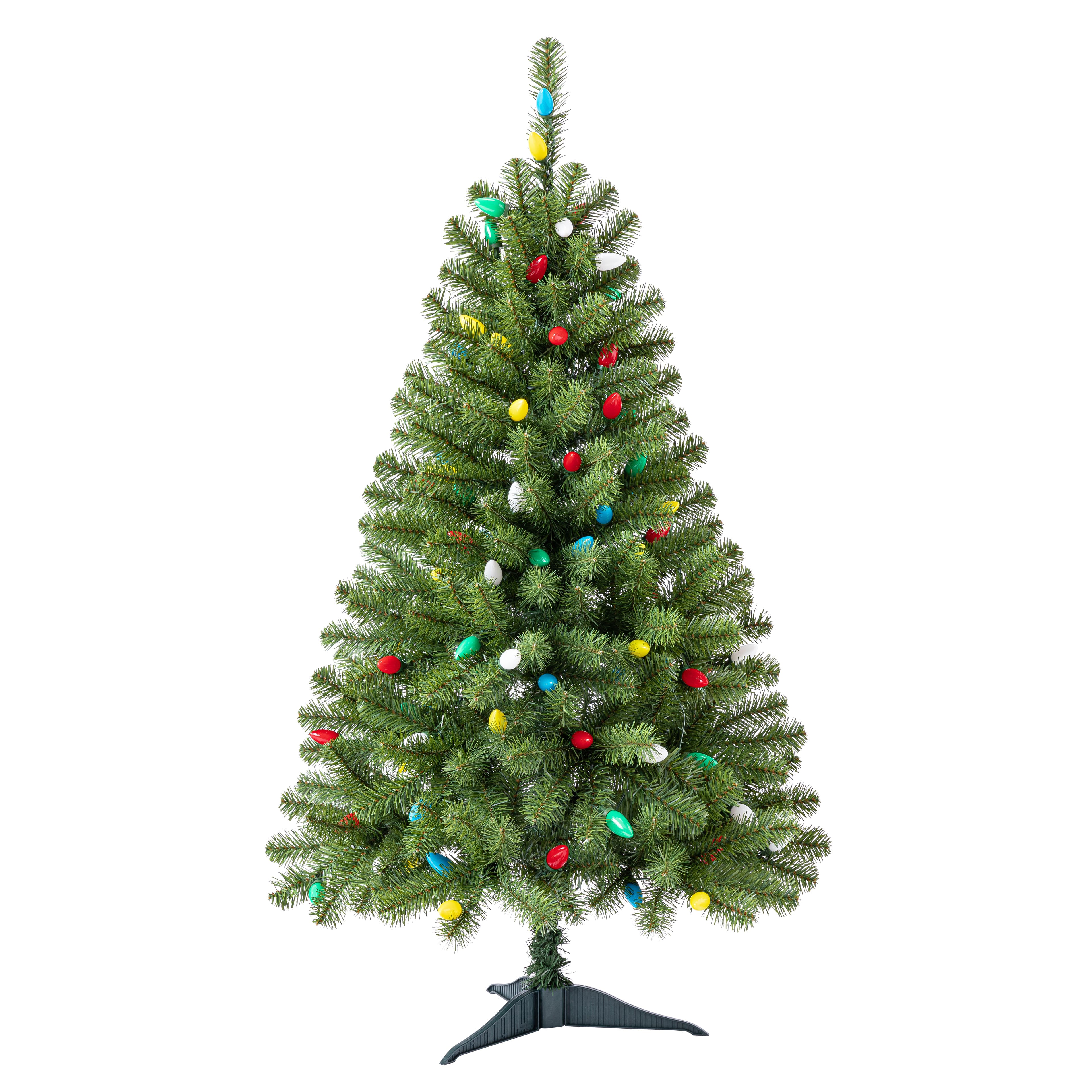 4ft. Pre-Lit Lakewood Spruce Artifical Christmas Tree, C7 Multicolor LED Lights by Ashland&#xAE;