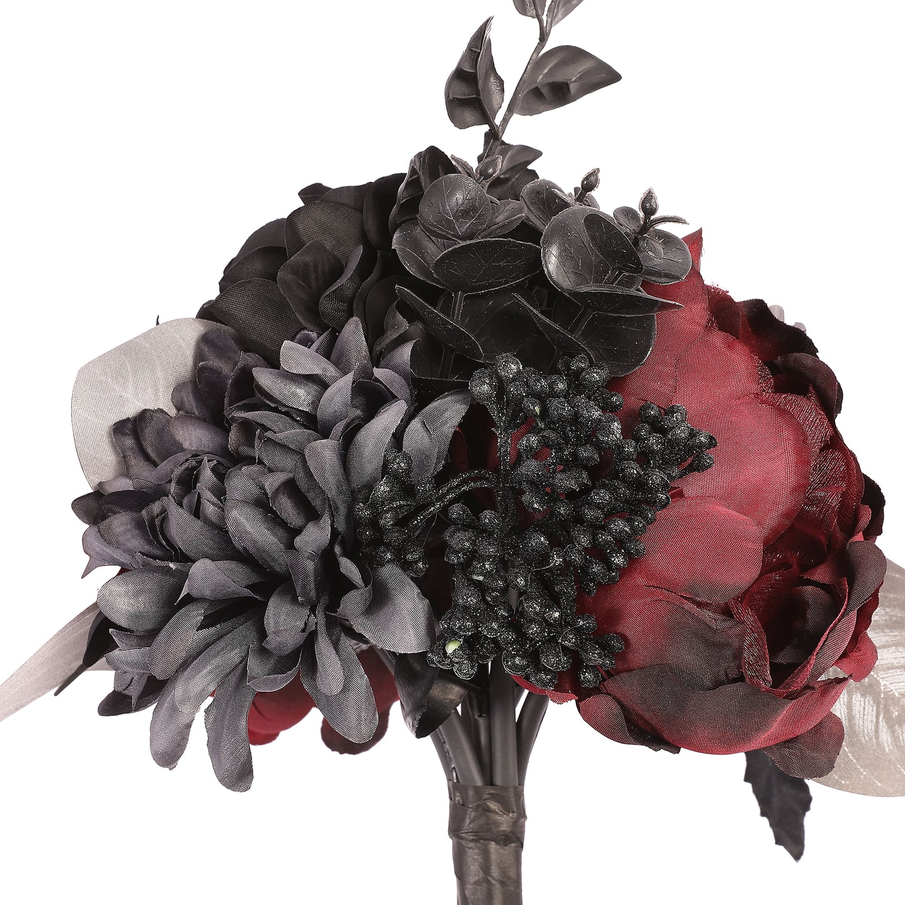 11.5&#x22; Black &#x26; Red Rose &#x26; Peony Halloween Bundle by Ashland&#xAE;