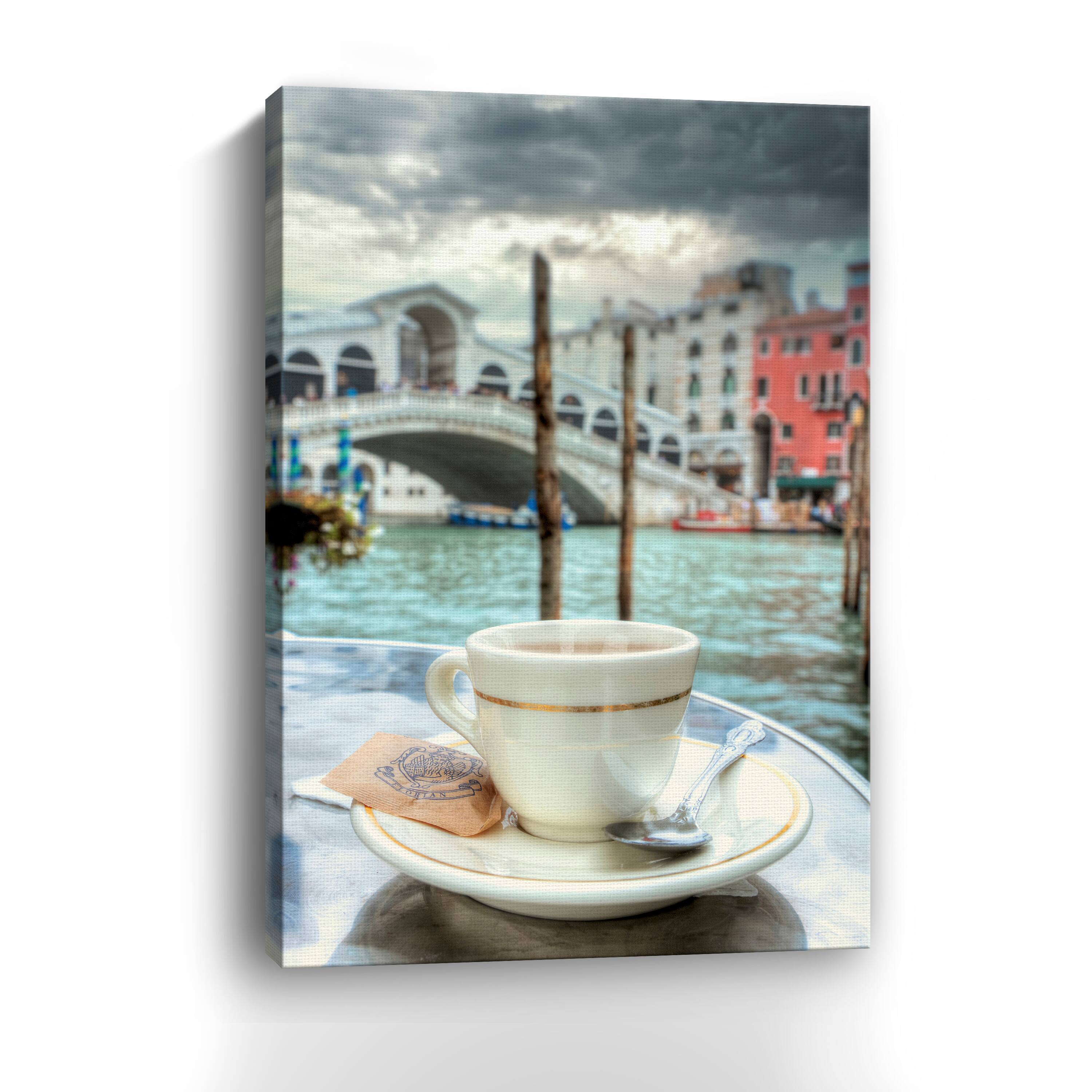 Lumaprints Caffe Rialto Bridge No.1 Canvas Wall Art