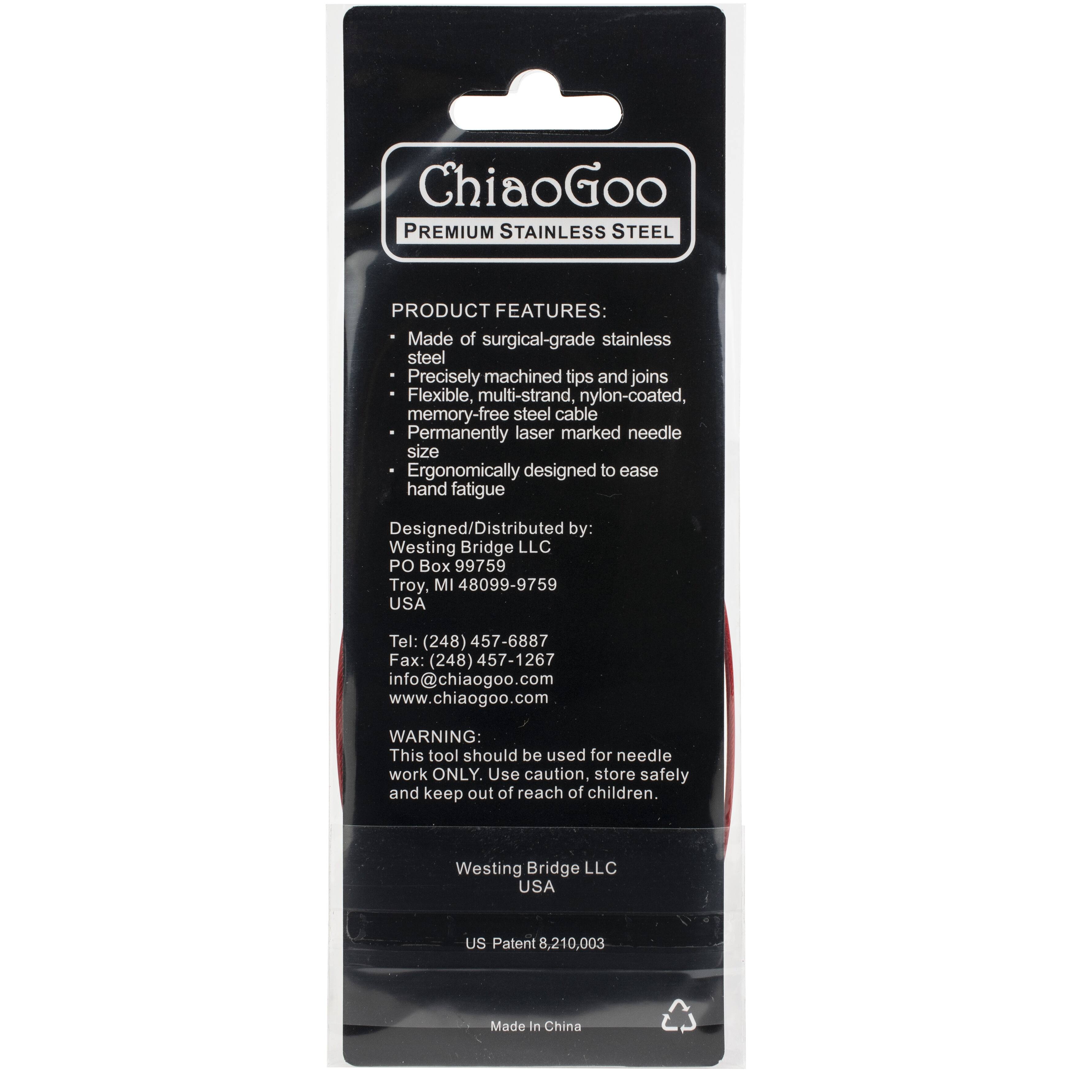 ChiaoGoo RED Lace&#x2122; 24&#x22; Stainless Circular Knitting Needles