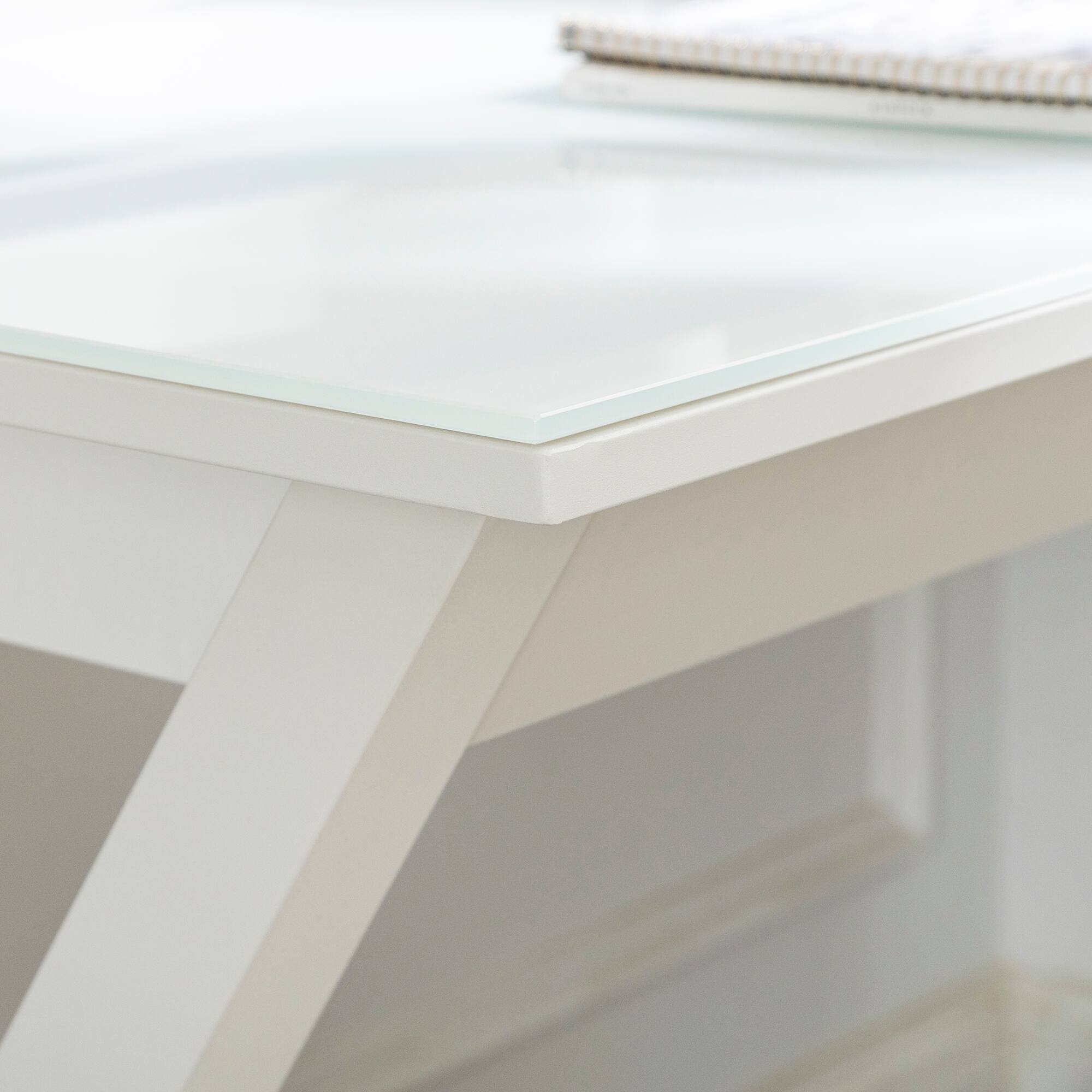 Walker Edison 48&#x22; White Modern Wood Computer Desk