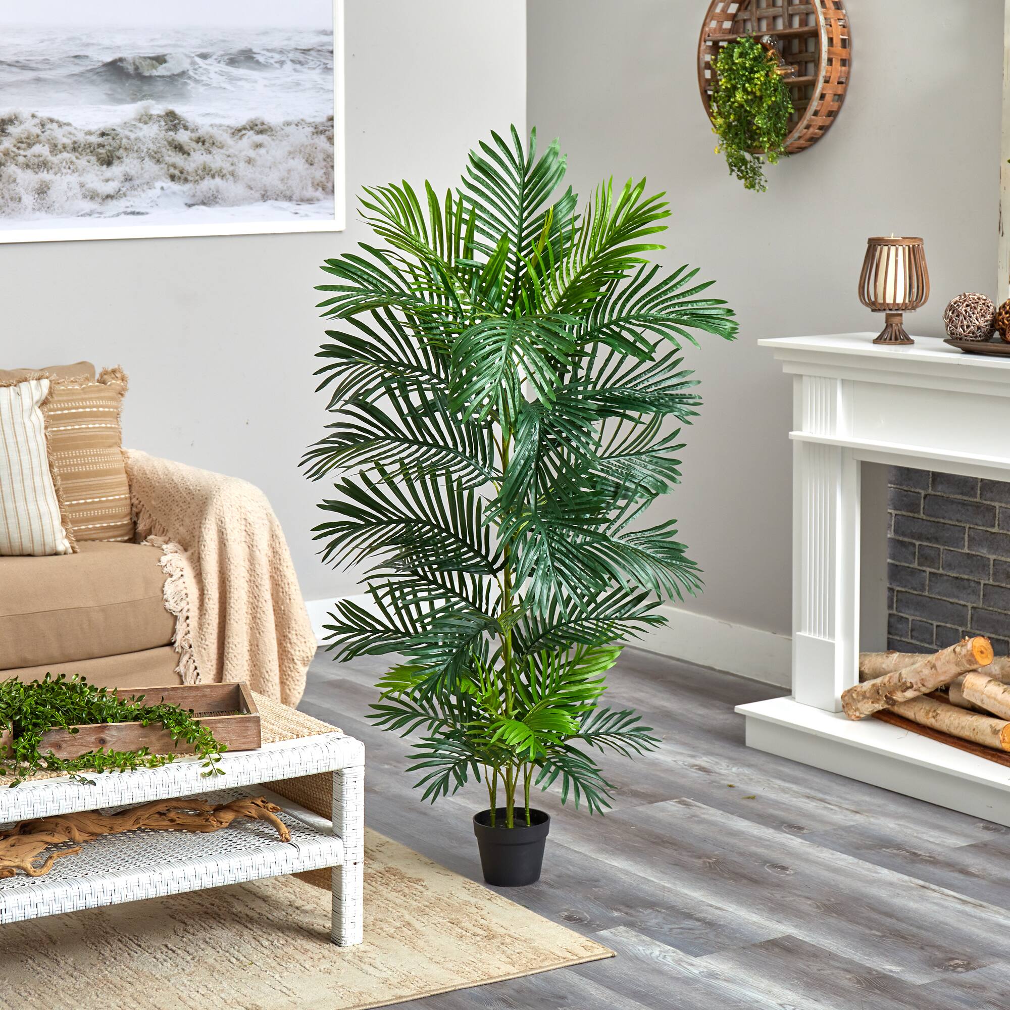 5ft. Potted UV Resistant Areca Palm Tree