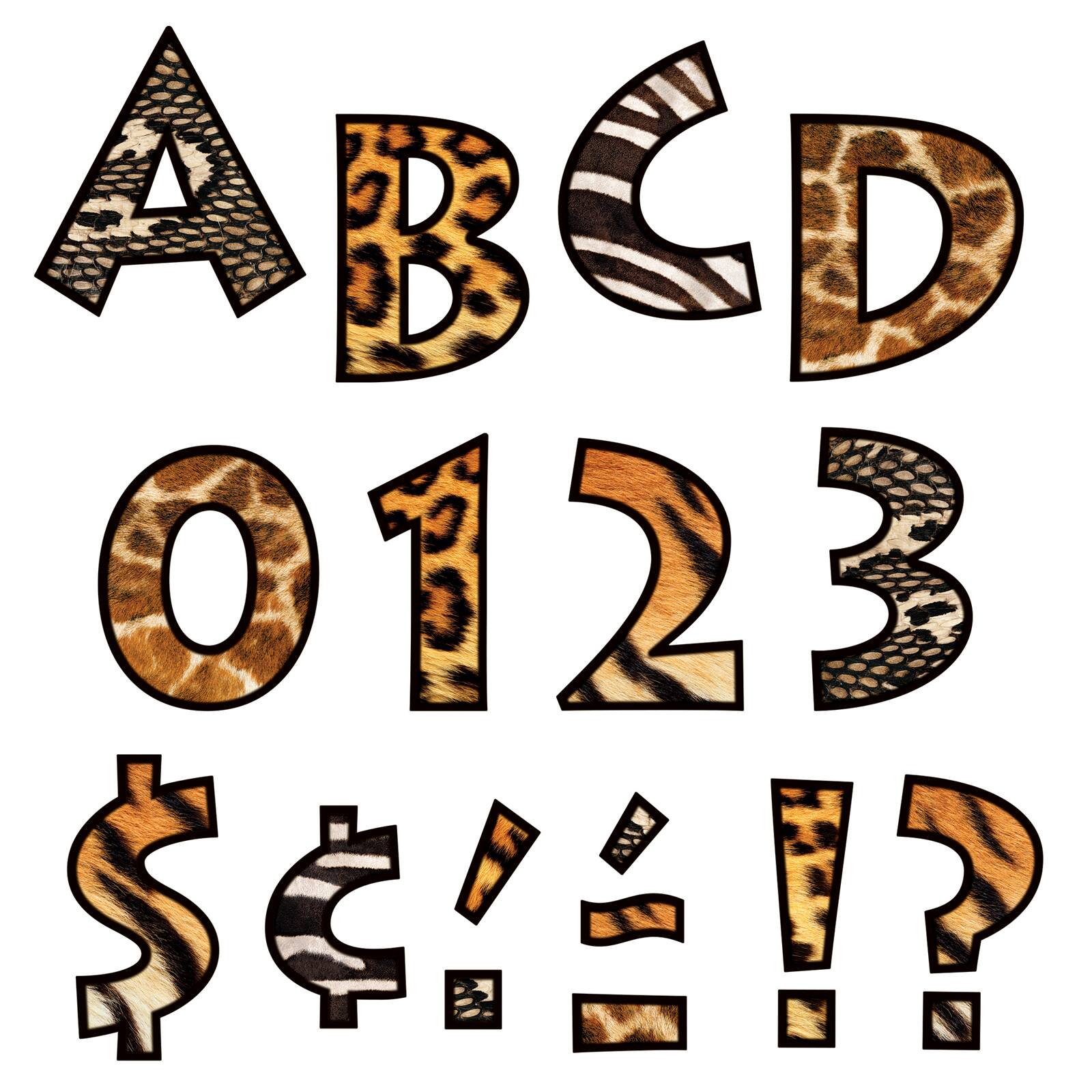 buy the trend enterprises animal print uppercase ready letters at michaels com
