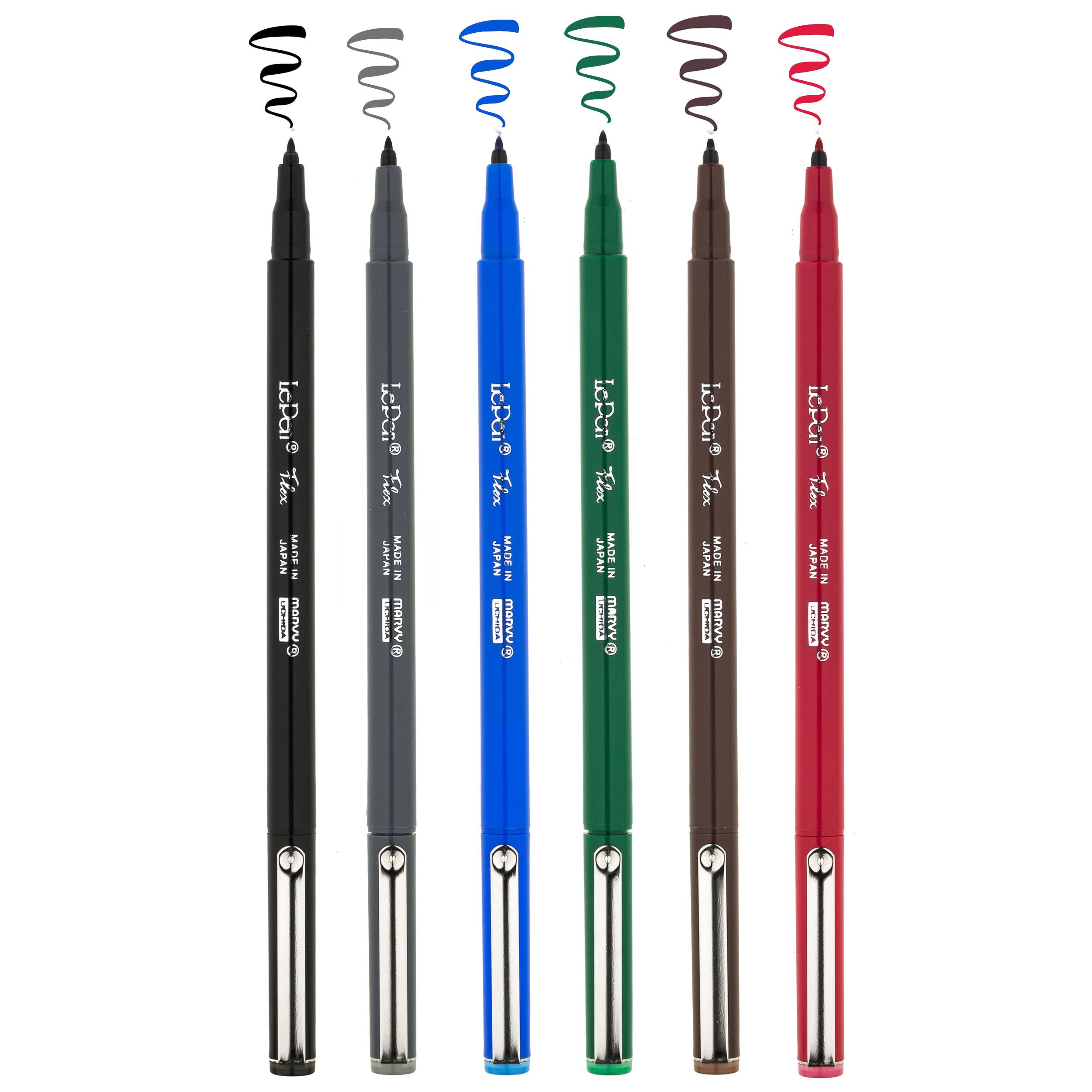 Marvy® Uchida LePen® Flex 6 Primary Pen Set
