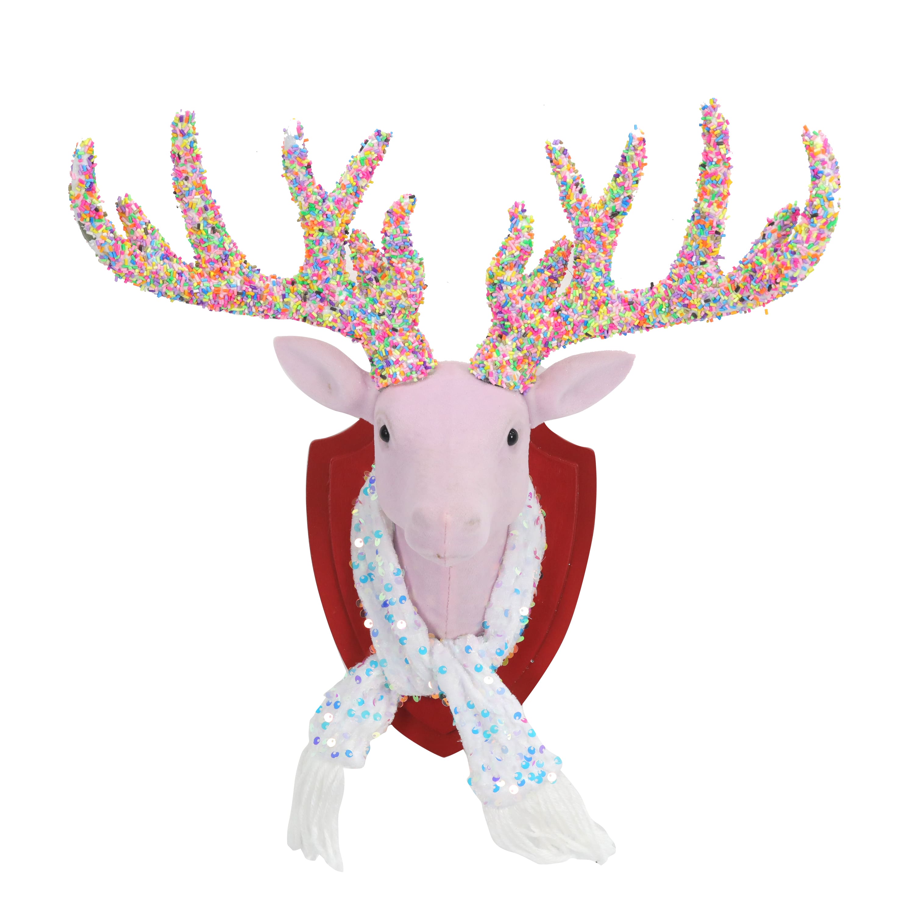 16.75&#x22; Pink Deer Bust Wall D&#xE9;cor by Ashland&#xAE;