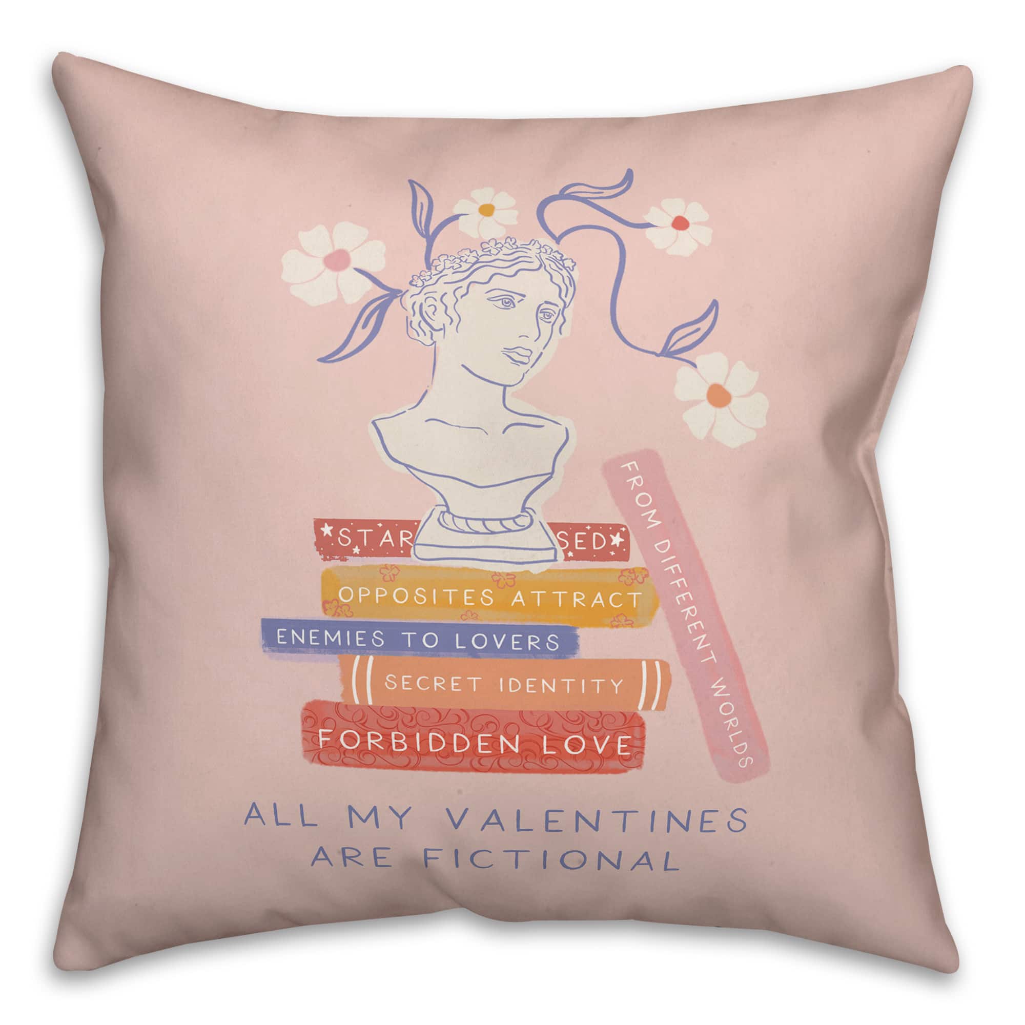 18" All My Valentines are Fictional Accent Pillow