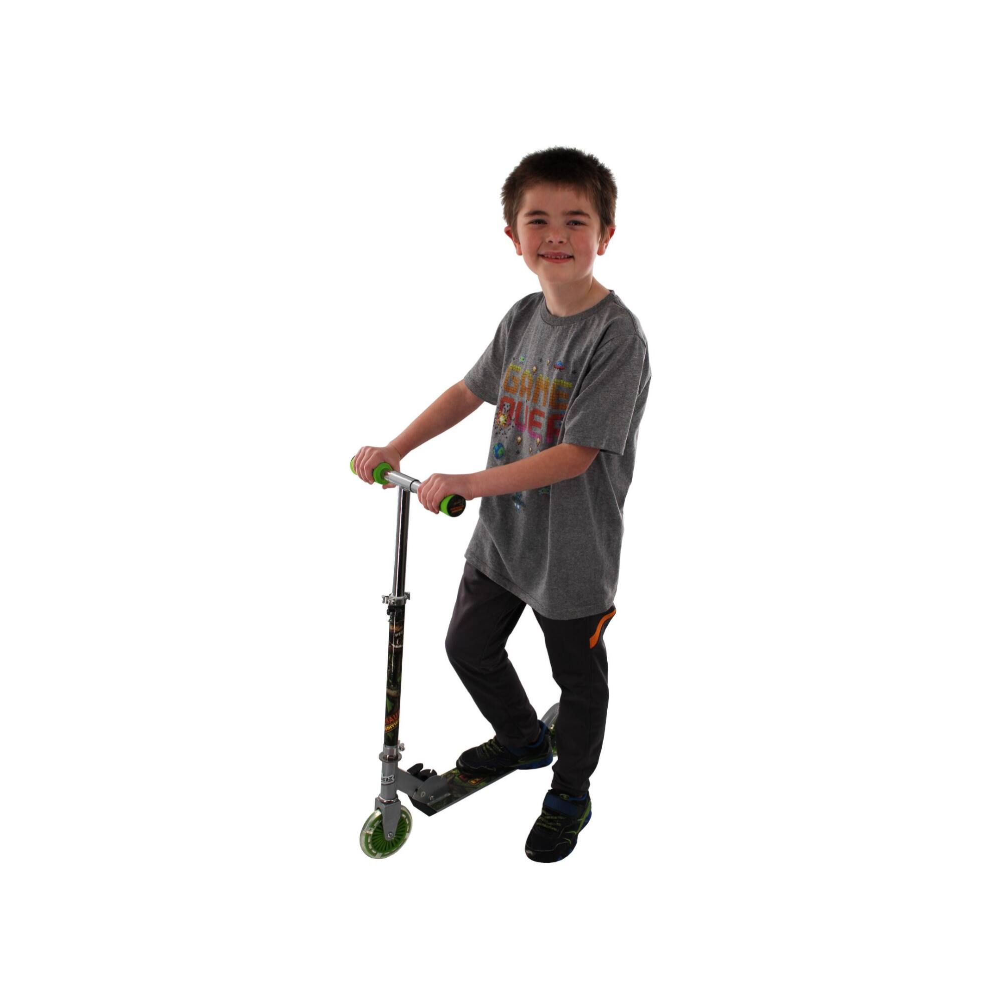 Dinosaur Folding Scooter With Flashing Wheels