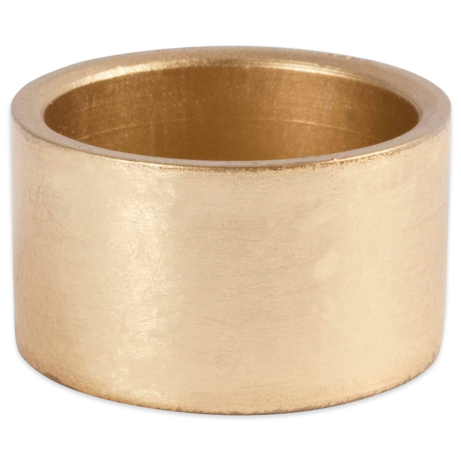 DII&#xAE; Gold Round Painted Napkin Rings, 6ct. 