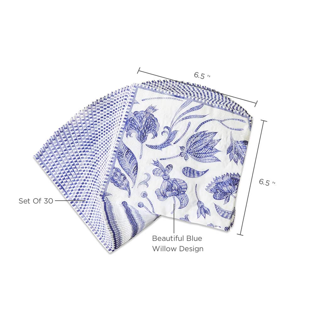 Kate Aspen® Blue Willow 2 Ply Paper Napkins, 120ct.