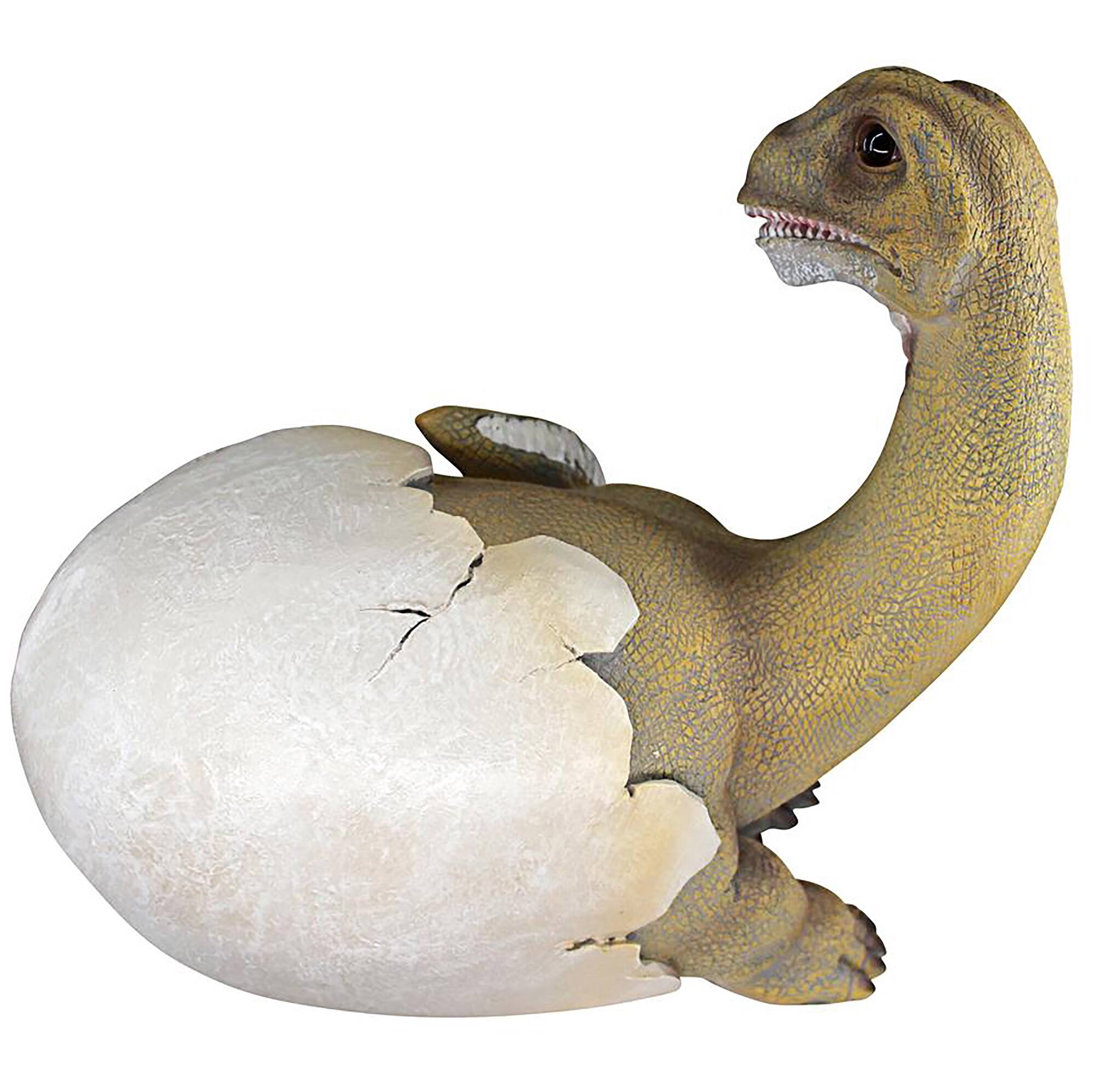 Design Toscano 10.5" Baby Brachiosaurus Dino Egg Statue
