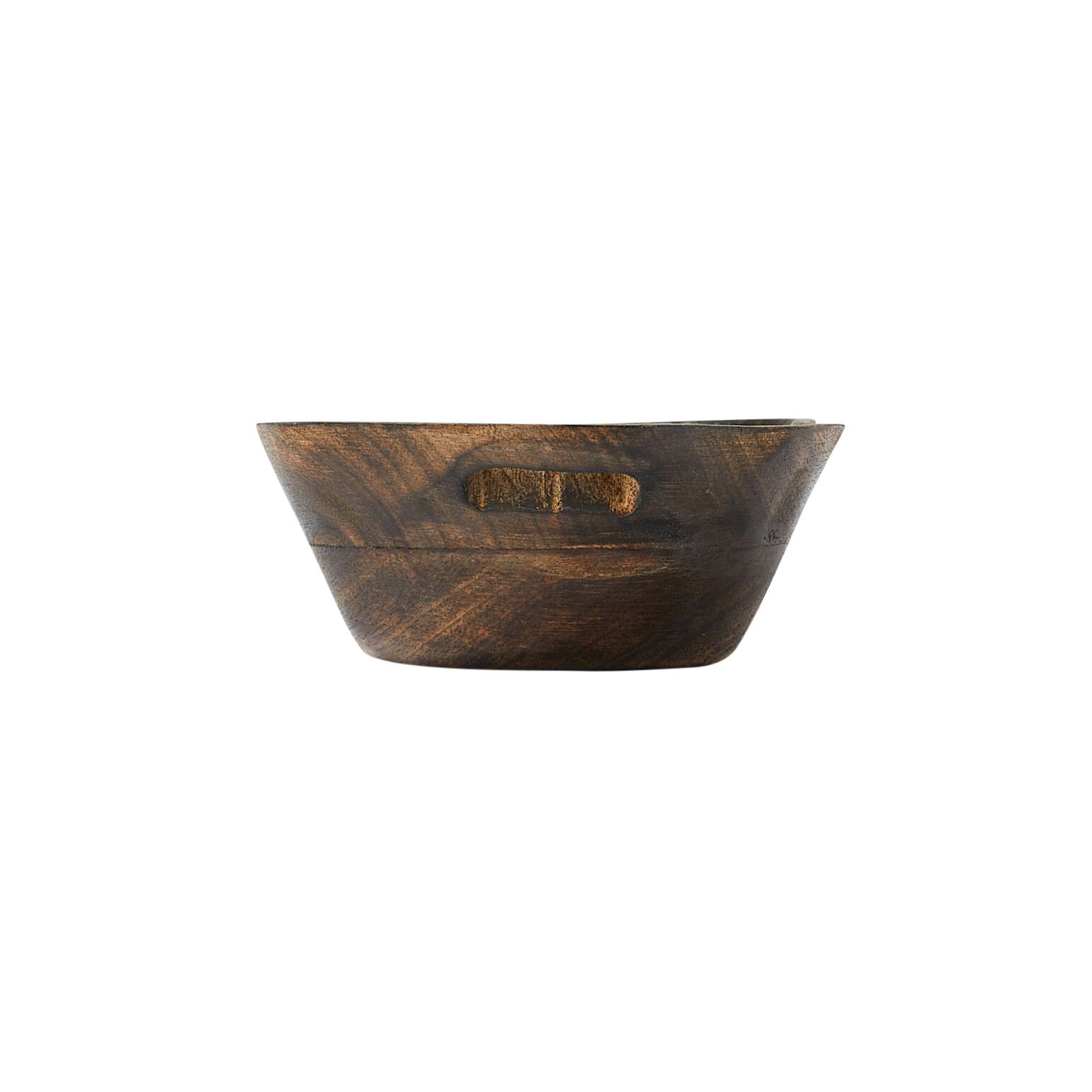 Hello Honey® 9.5" Natural Carved Wood Tray with Handles