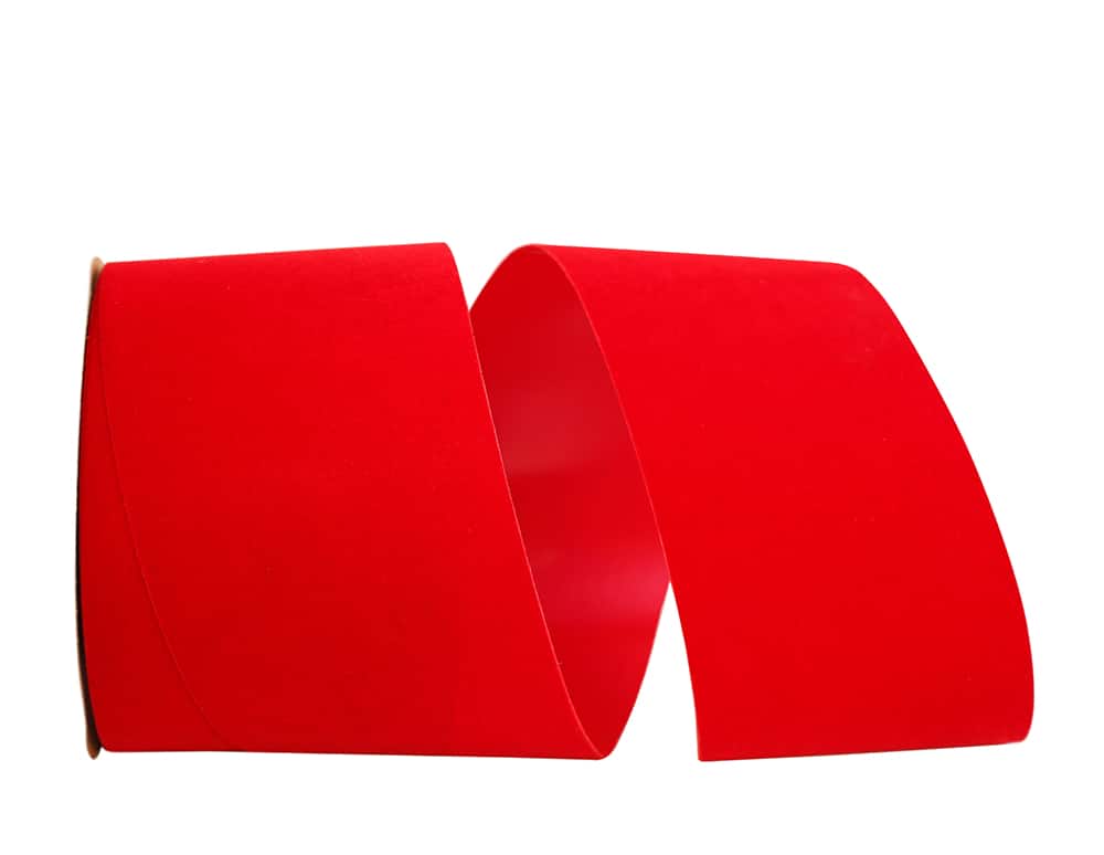 JAM Paper Medium Red Velvet Ribbon