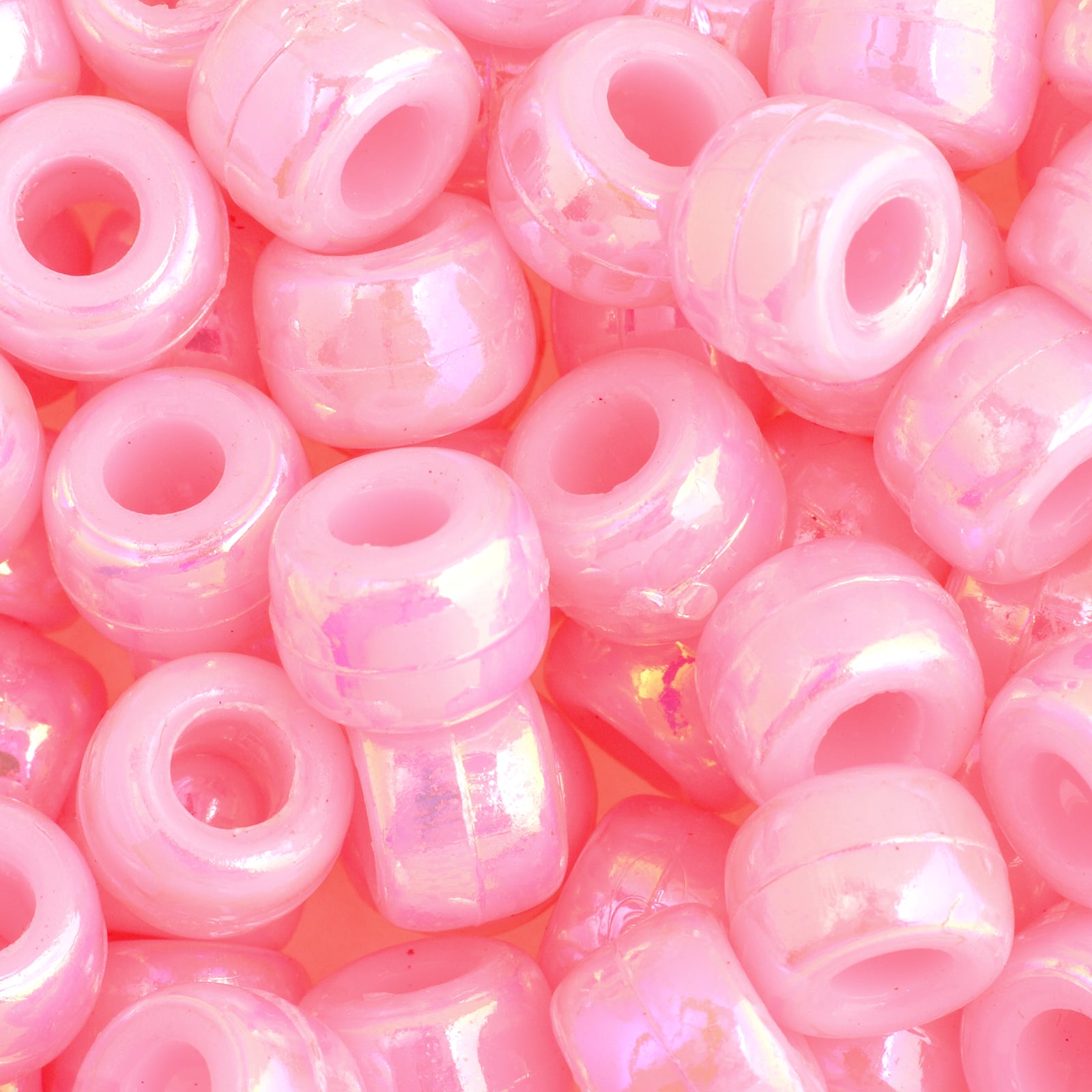 John Bead 9mm Opaque Plastic Pony Beads, 1,000ct.