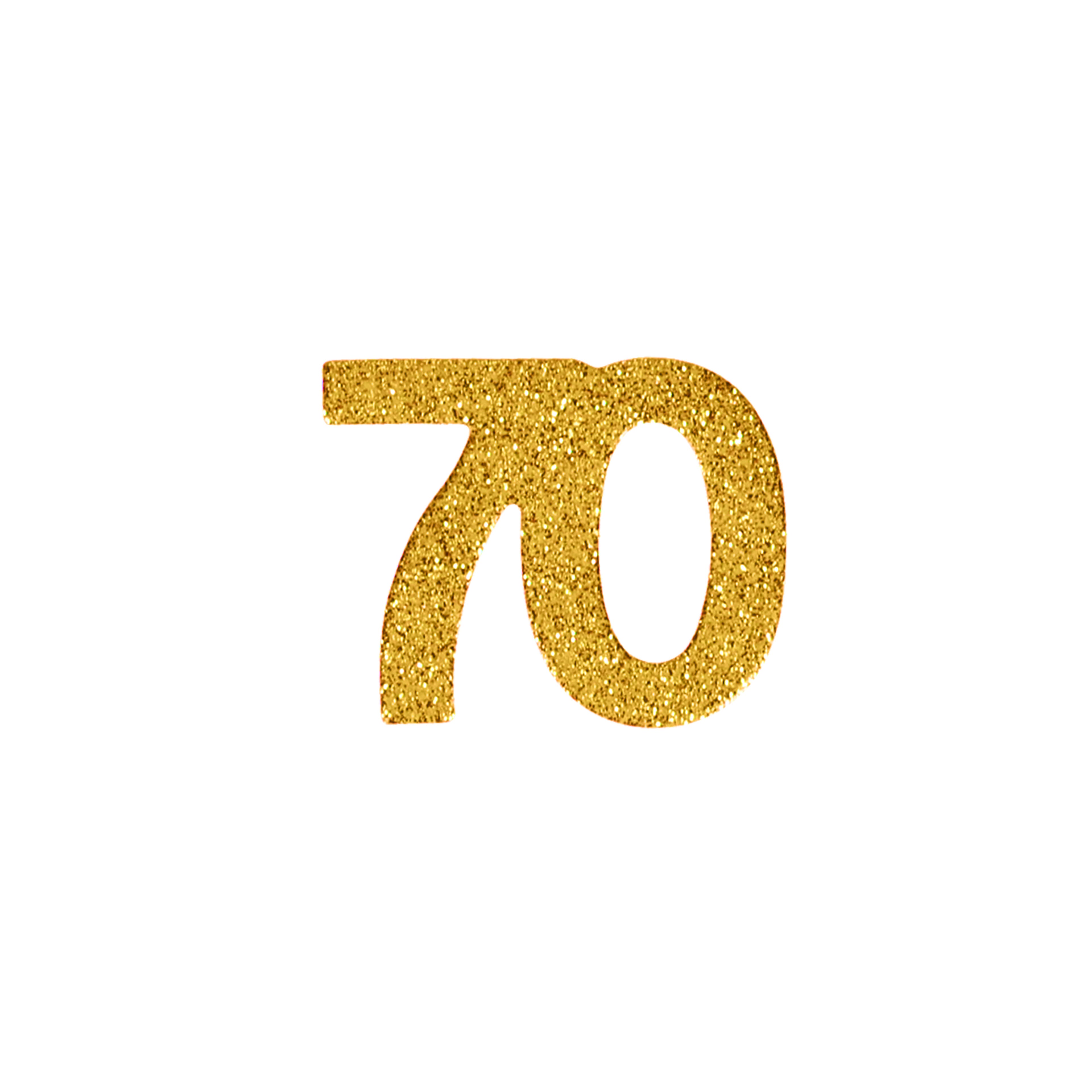 2&#x22; Gold 70 Glitter Confetti, 20ct. by Celebrate It&#x2122;