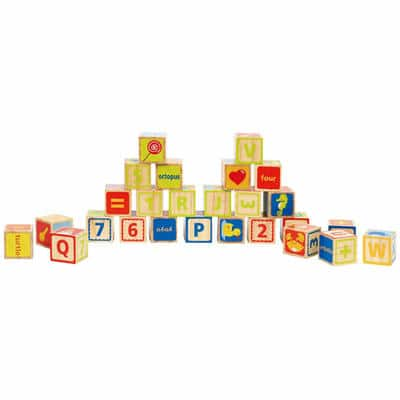 Hape Alphabet & Numbers Stacking Blocks with Pictures | Michaels