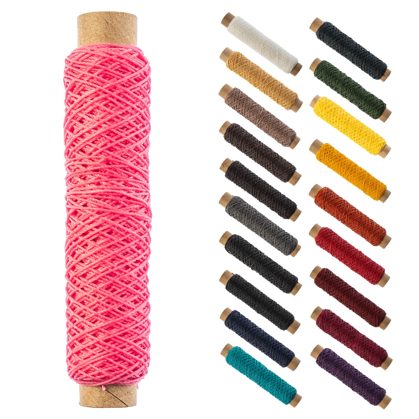 Gudebrod 0.018" 3 Ply Waxed Thread Bobbin, 75ft.