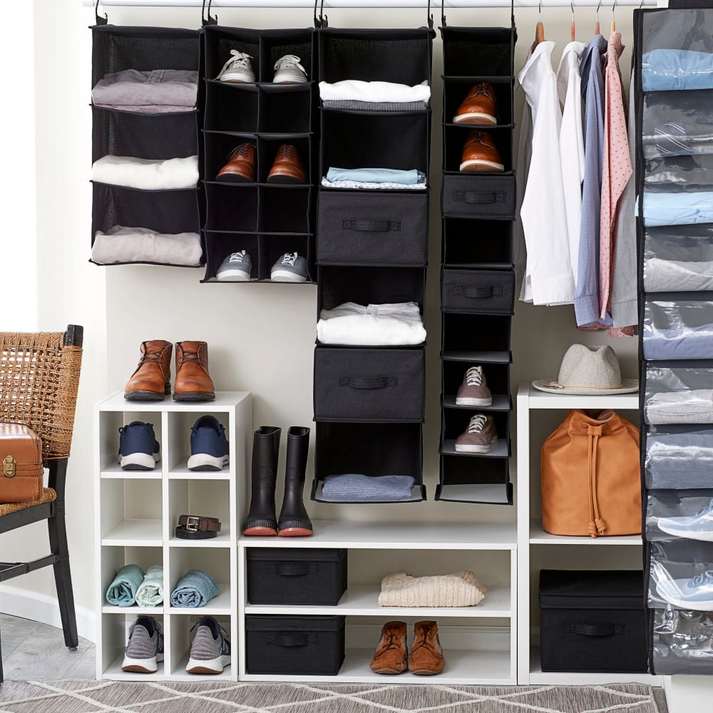 Household Essentials Fabric Storage Bin with Lid, 2ct.