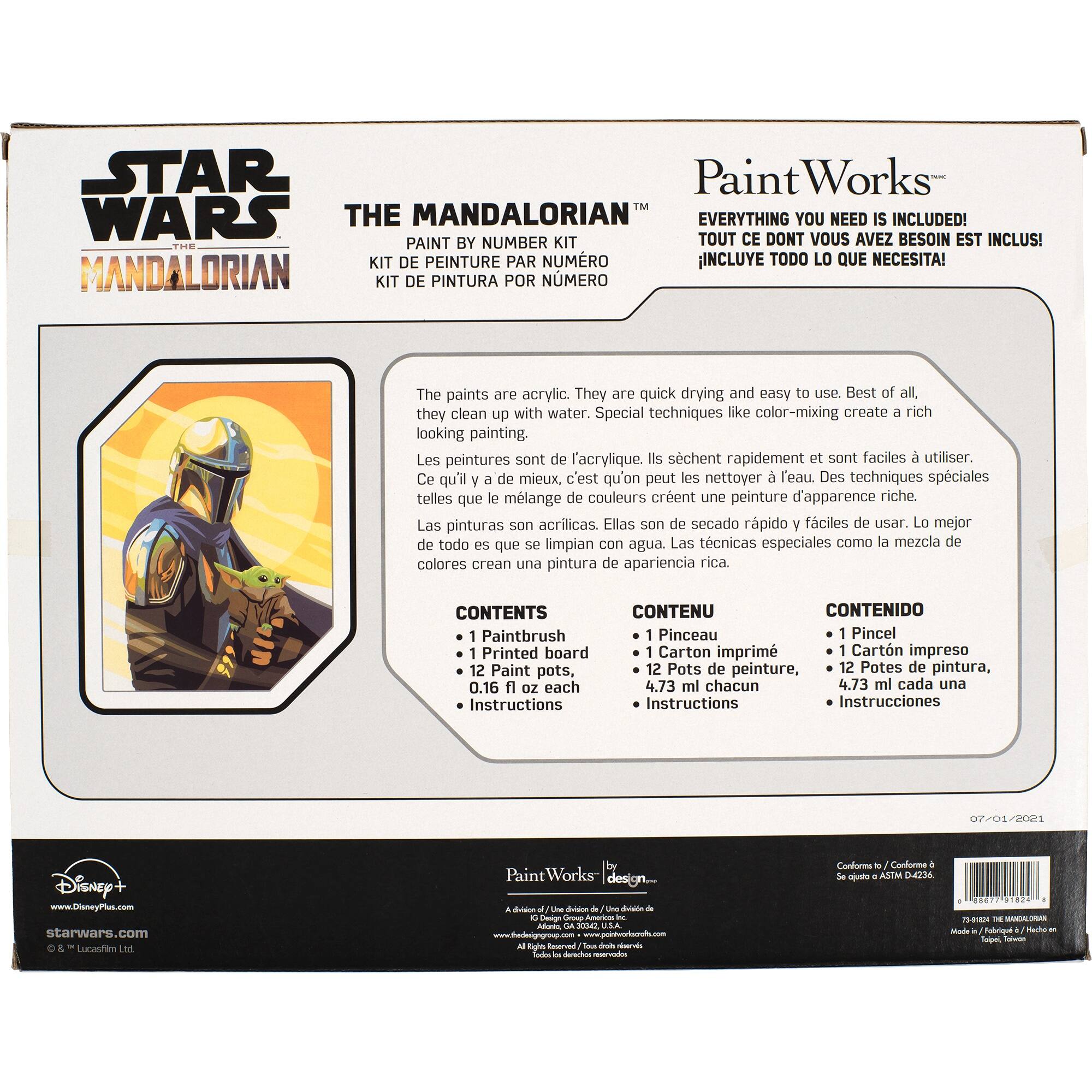 PaintWorks&#x2122; Mandalorian Paint by Number Kit