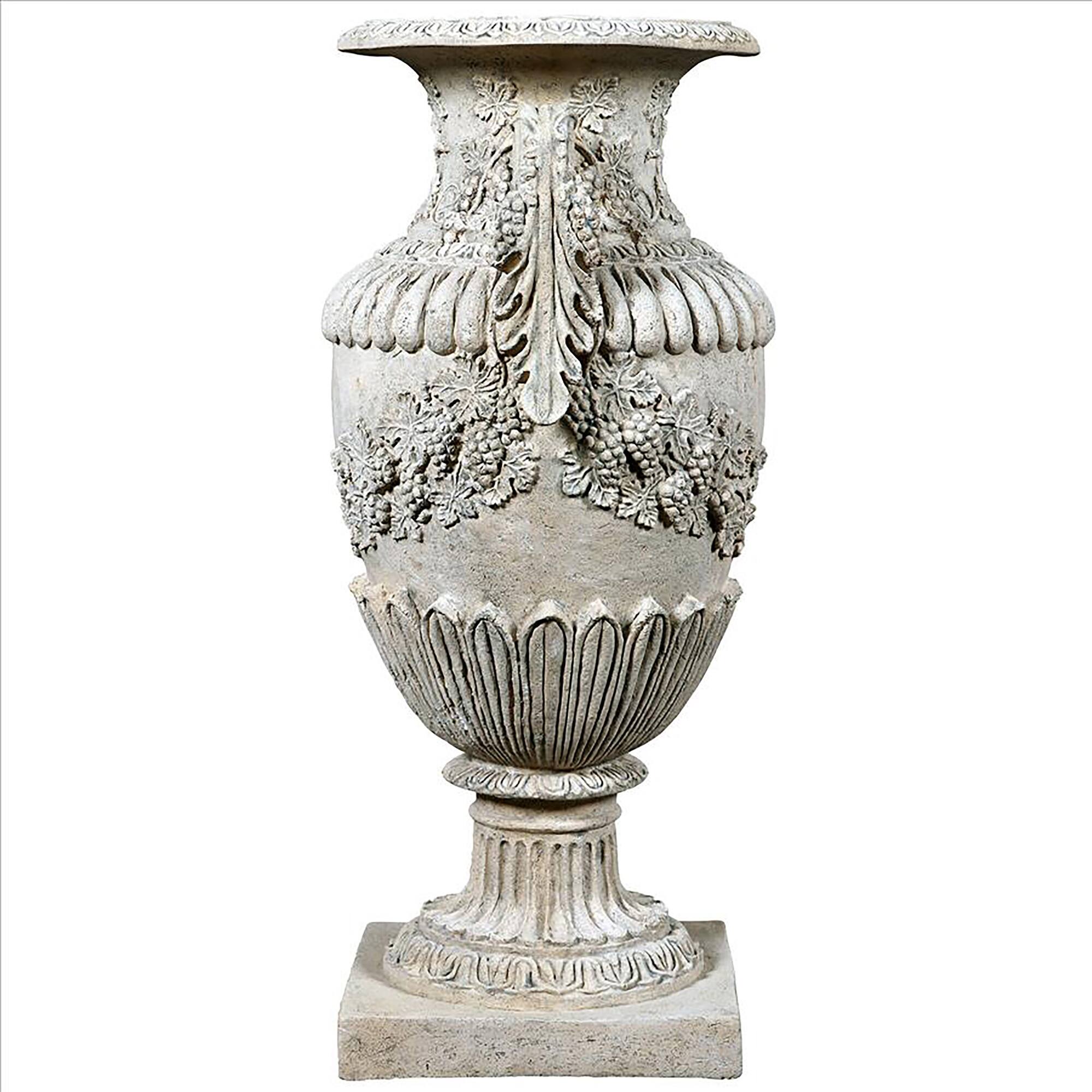 Design Toscano 37" Wine Harvest Oviform Architectural Garden Urn