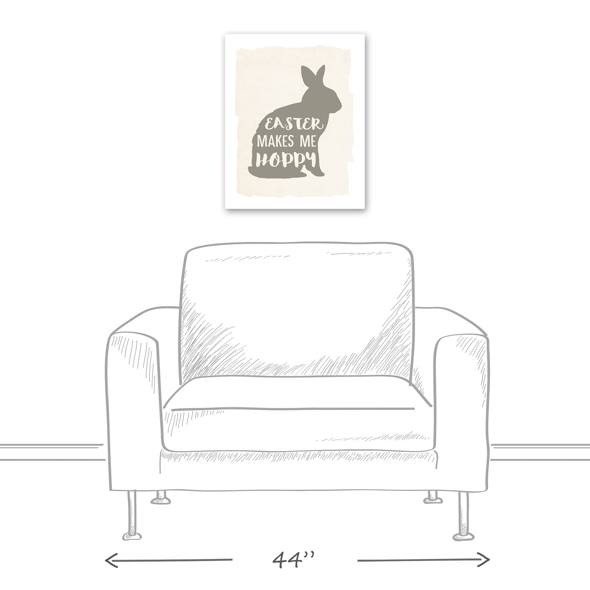 Easter Makes Me Hoppy 2 16" x 20" Canvas Wall Art