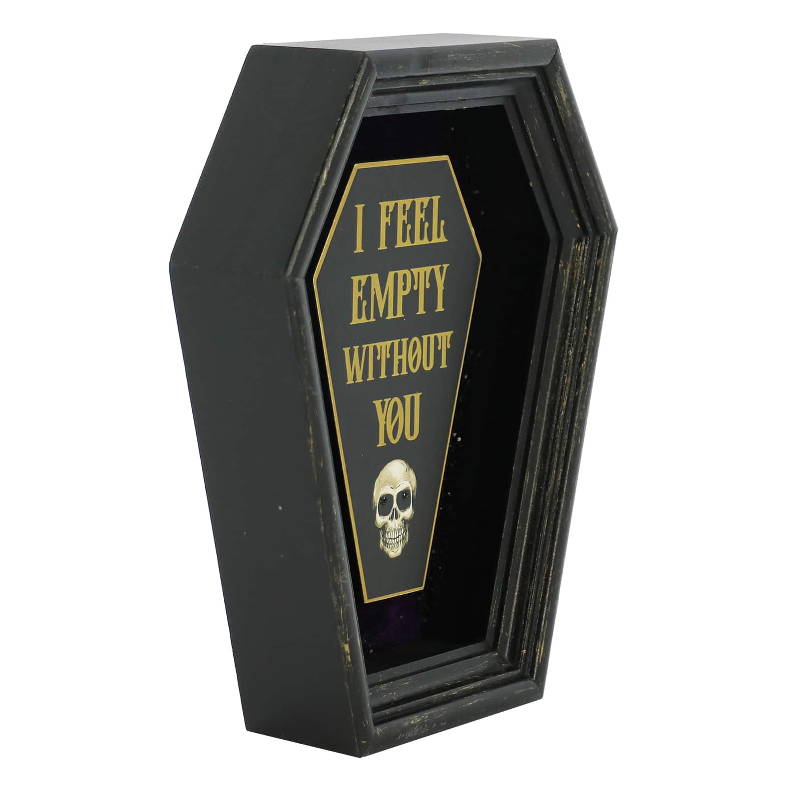 8&#x22; Empty Without You Coffin Tabletop D&#xE9;cor by Ashland&#xAE;