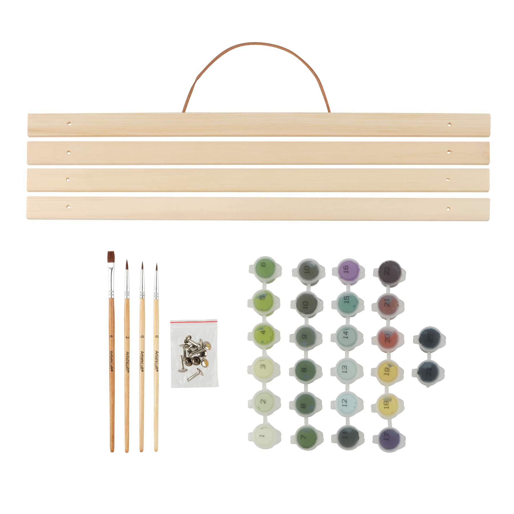 16&#x22; x 20&#x22; House in Forest Paint-by-Number Kit with Wood Display Hanger by Artist&#x27;s Loft&#xAE;