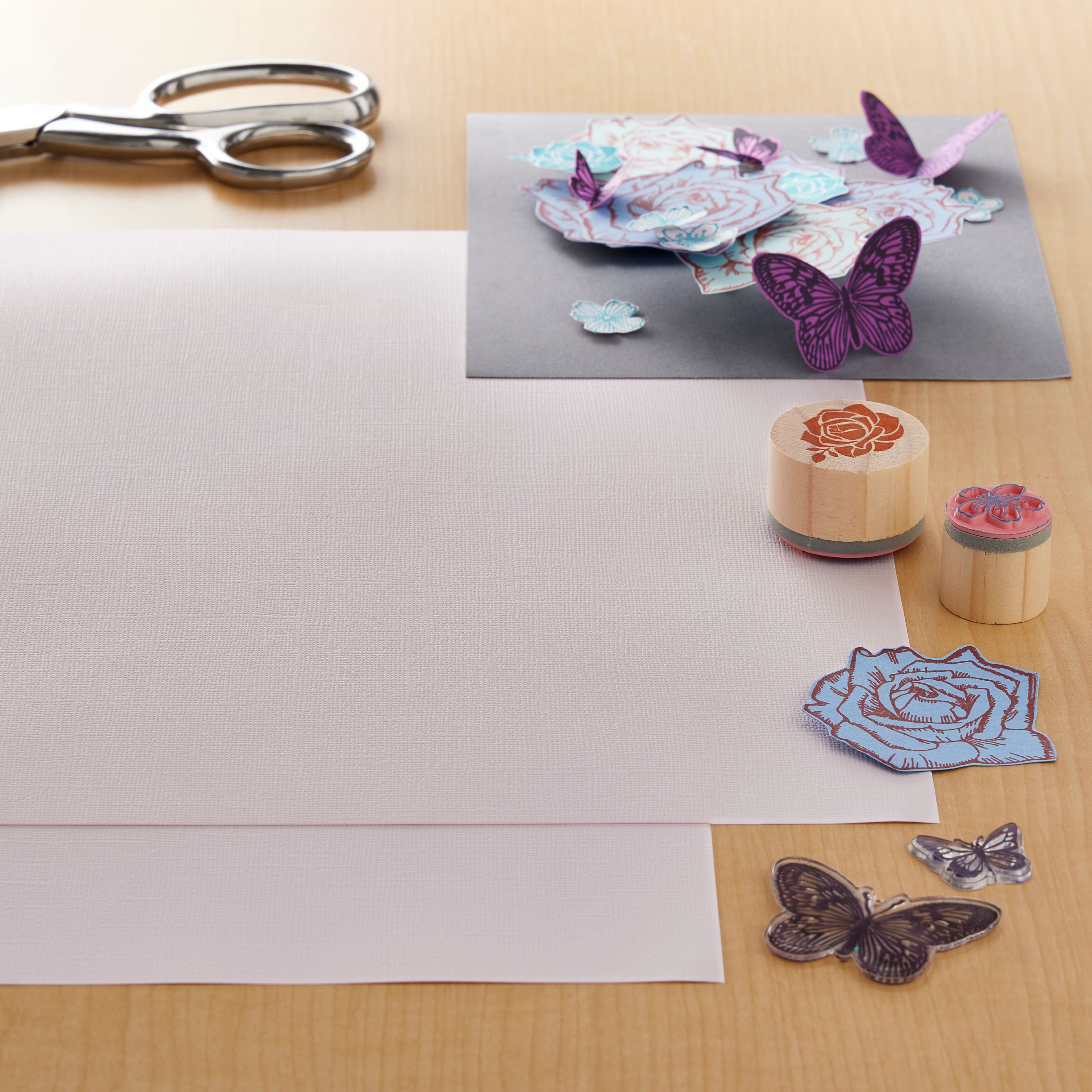 45 Pack: Linen Cardstock Paper by Recollections&#x2122;, 12&#x22; x 12&#x22;