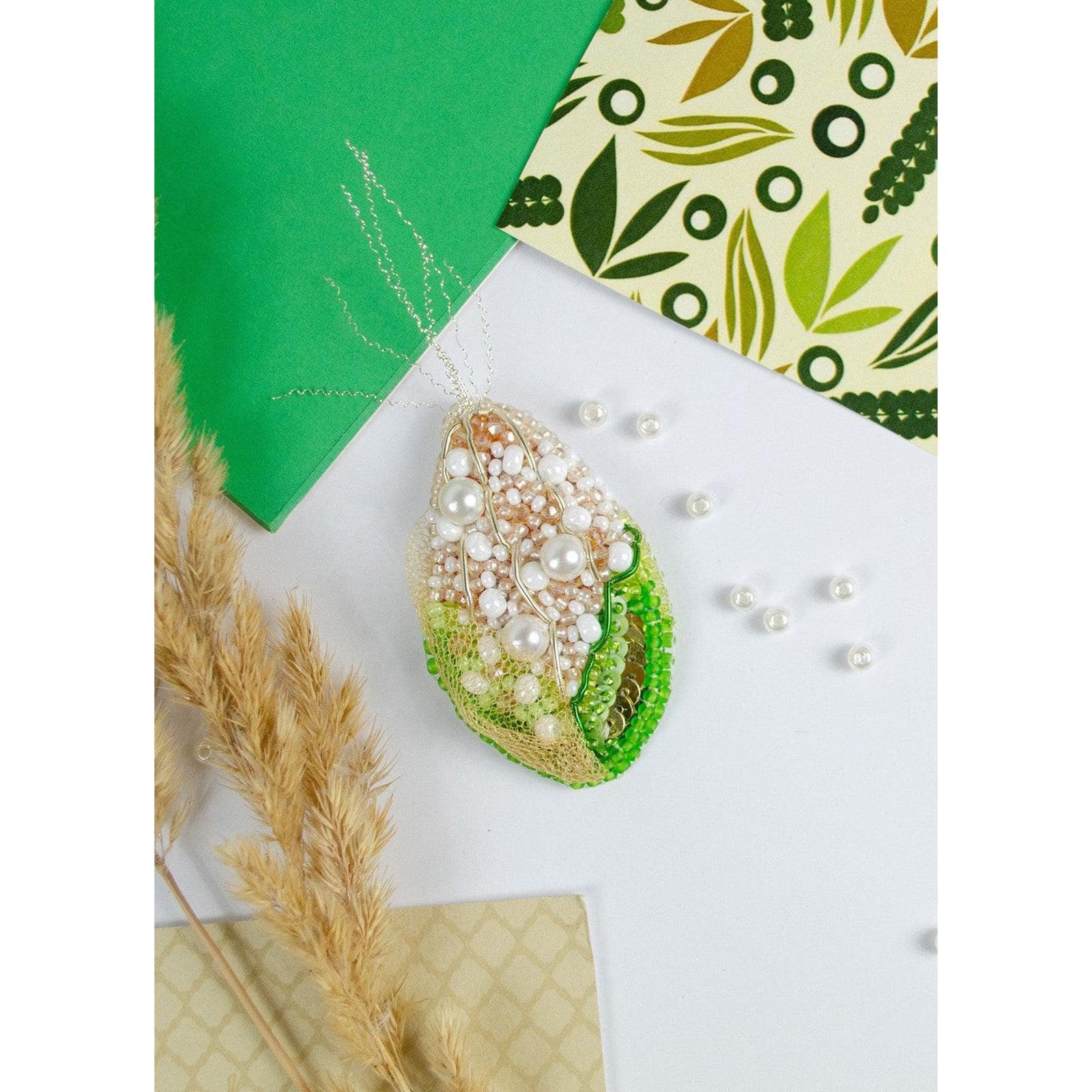 Abris Art Corn Bead Embroidery Decoration Kit