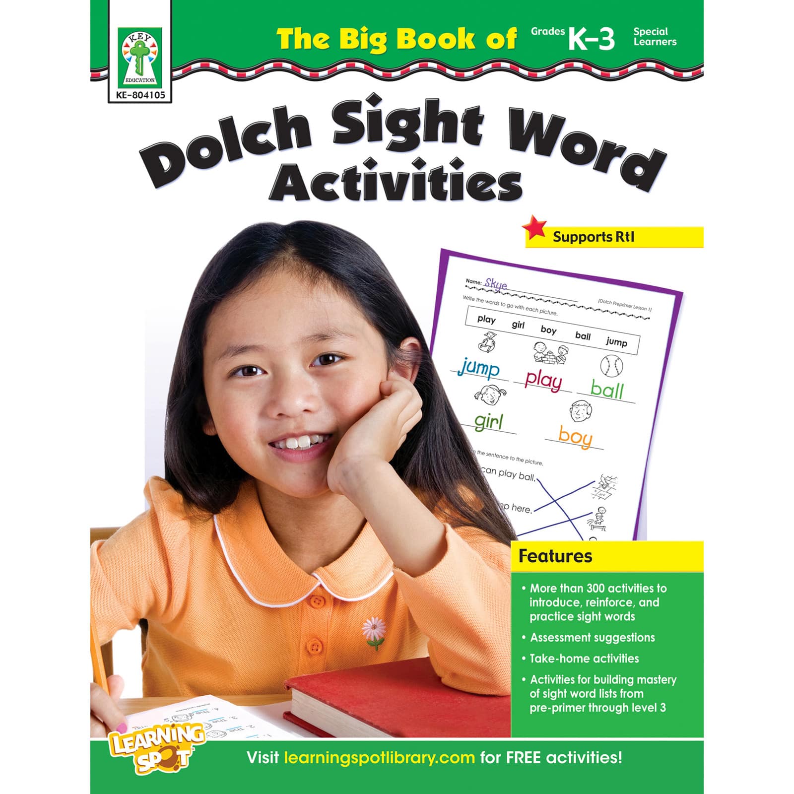 The Big Book of Dolch Sight Word Activities Resource Book, Grade K-3