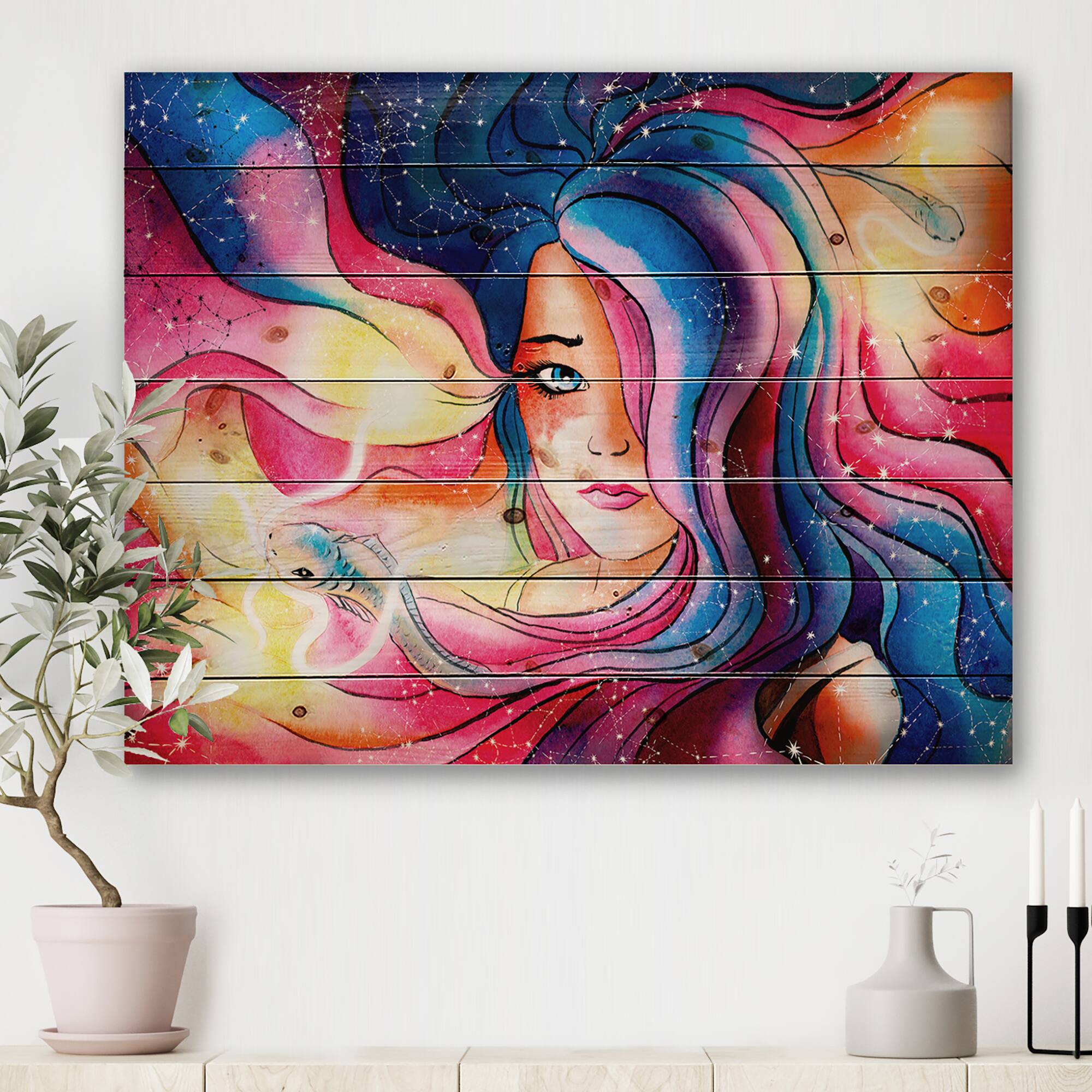 Designart - The Girl With The Glowing Hair