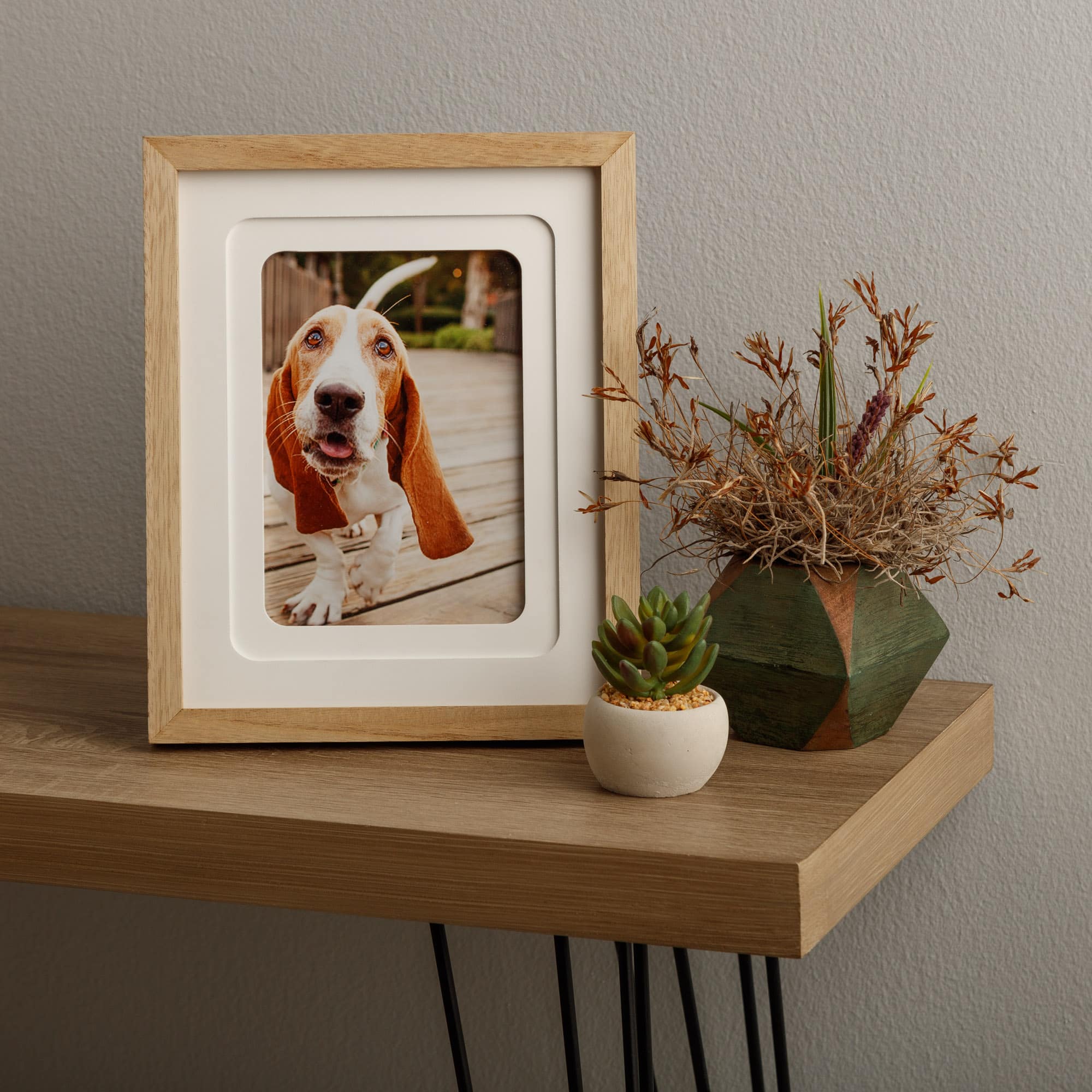 Natural &#x26; White Matted 5&#x22; x 7&#x22; Frame by Studio D&#xE9;cor&#xAE;