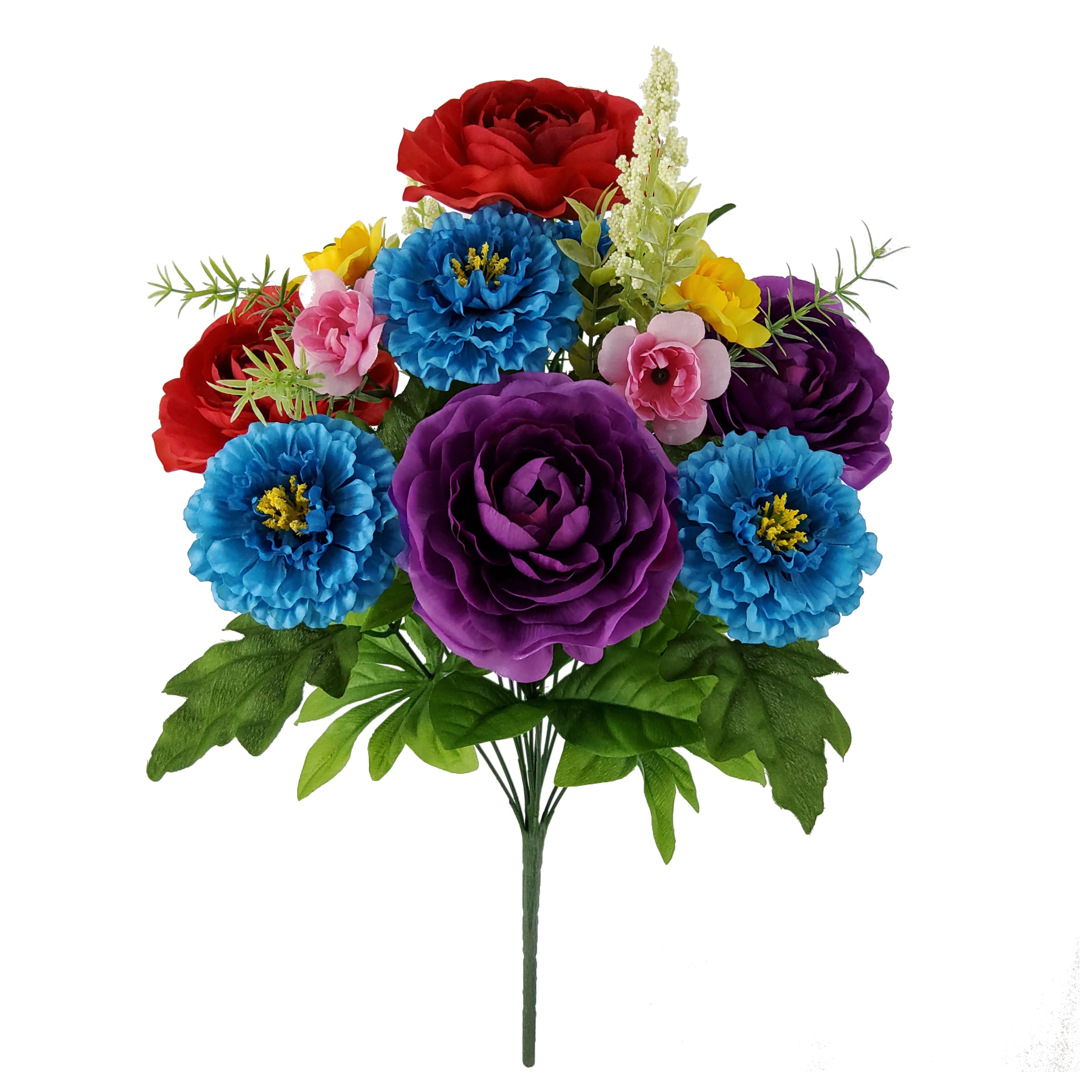 18&#x22; Scabiosa &#x26; Ranunculus Mix Bush by Ashland&#xAE;
