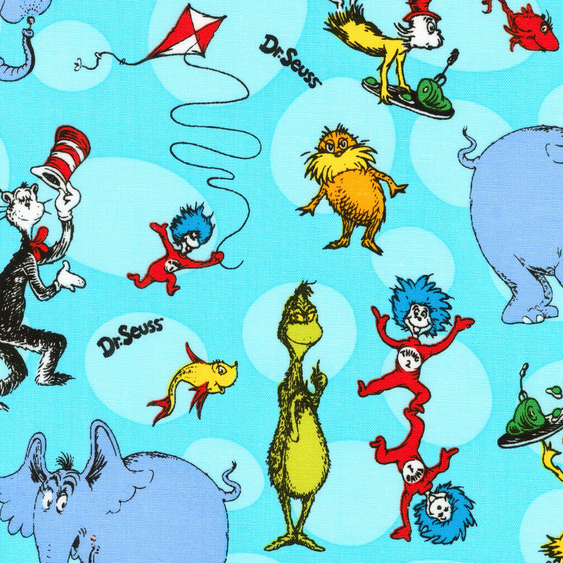 Dr. Seuss™ Celebrate Seuss Circles Cotton Fabric