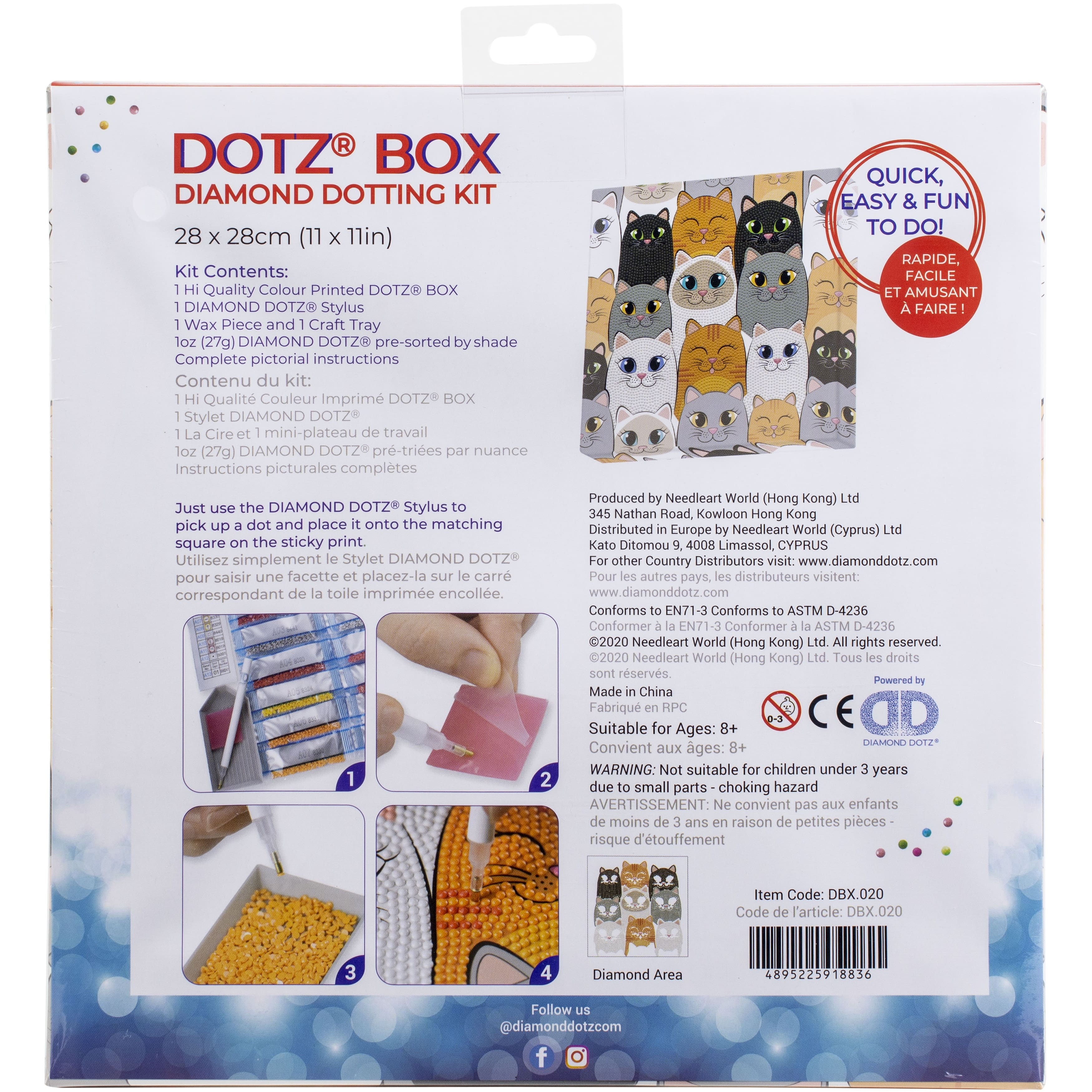 Diamond Dotz&#xAE; Cat Clan Diamond Art Box Kit