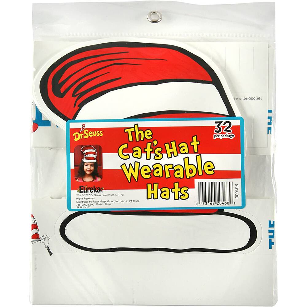 Eureka Back to School Dr Seuss The Cat in The Hat Classroom Decorations for Teachers. Special Version..