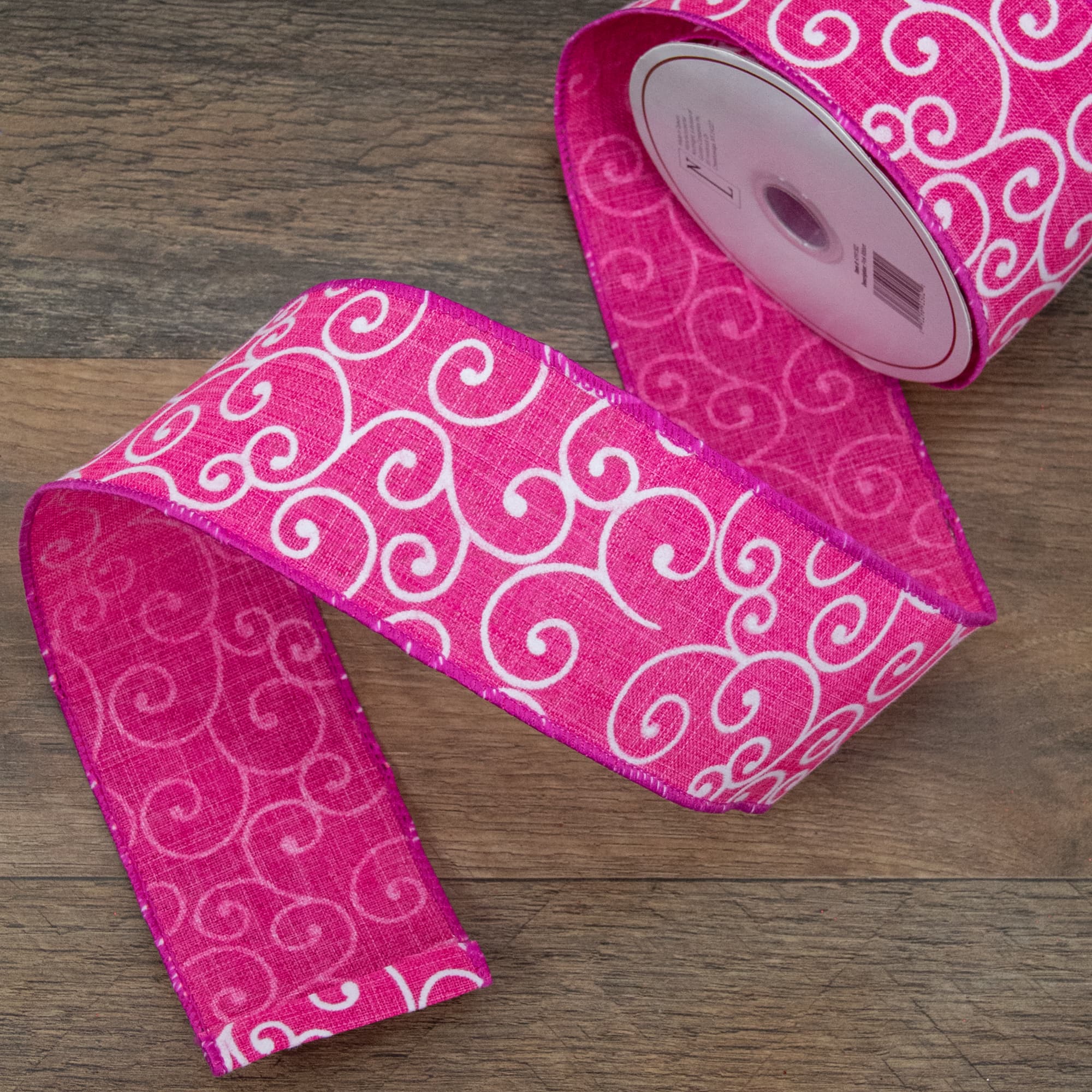 2.5&#x22; x 10yd. Swirl Wired Spring Craft Ribbon