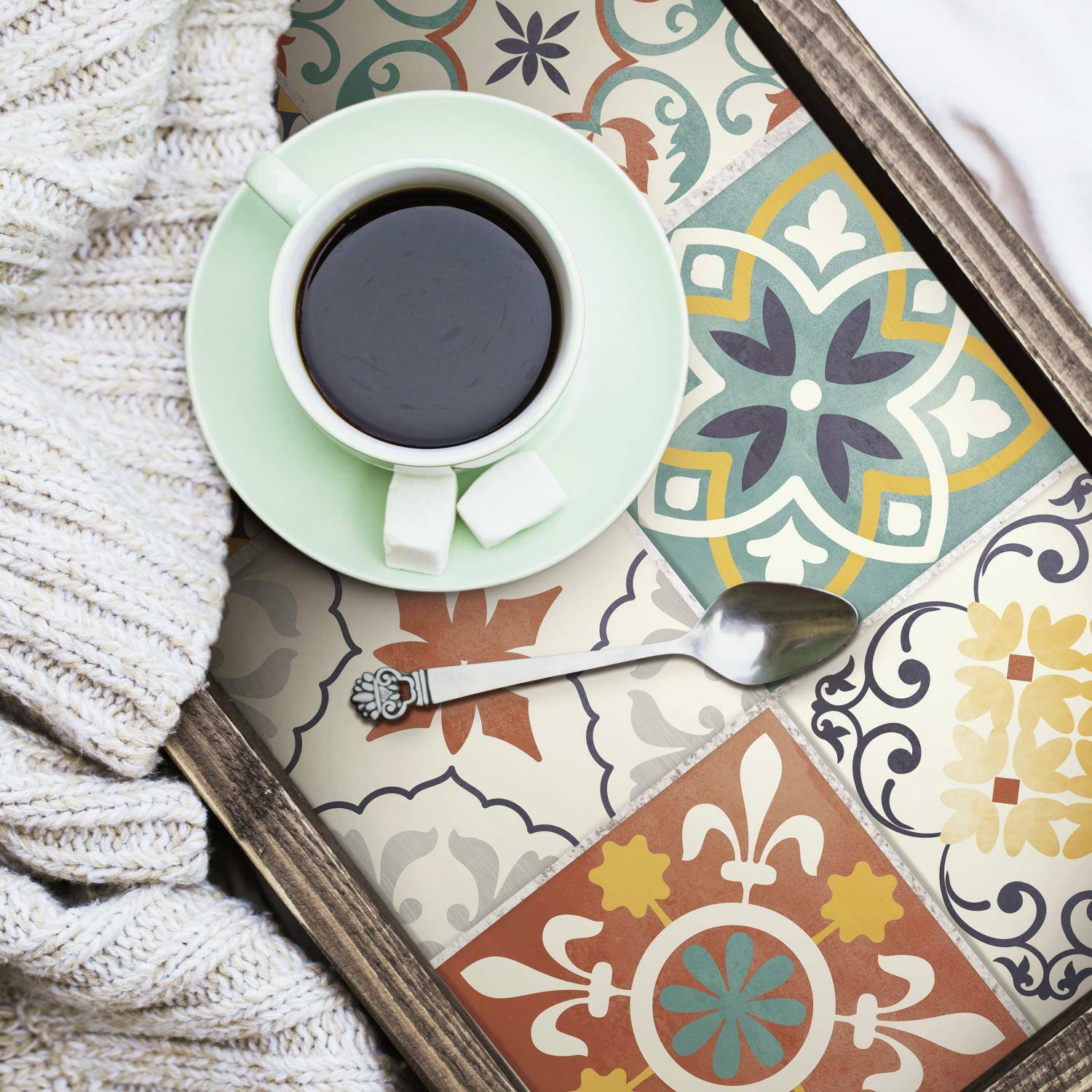 RoomMates Spanish Terracotta Tile Peel & Stick Backsplash