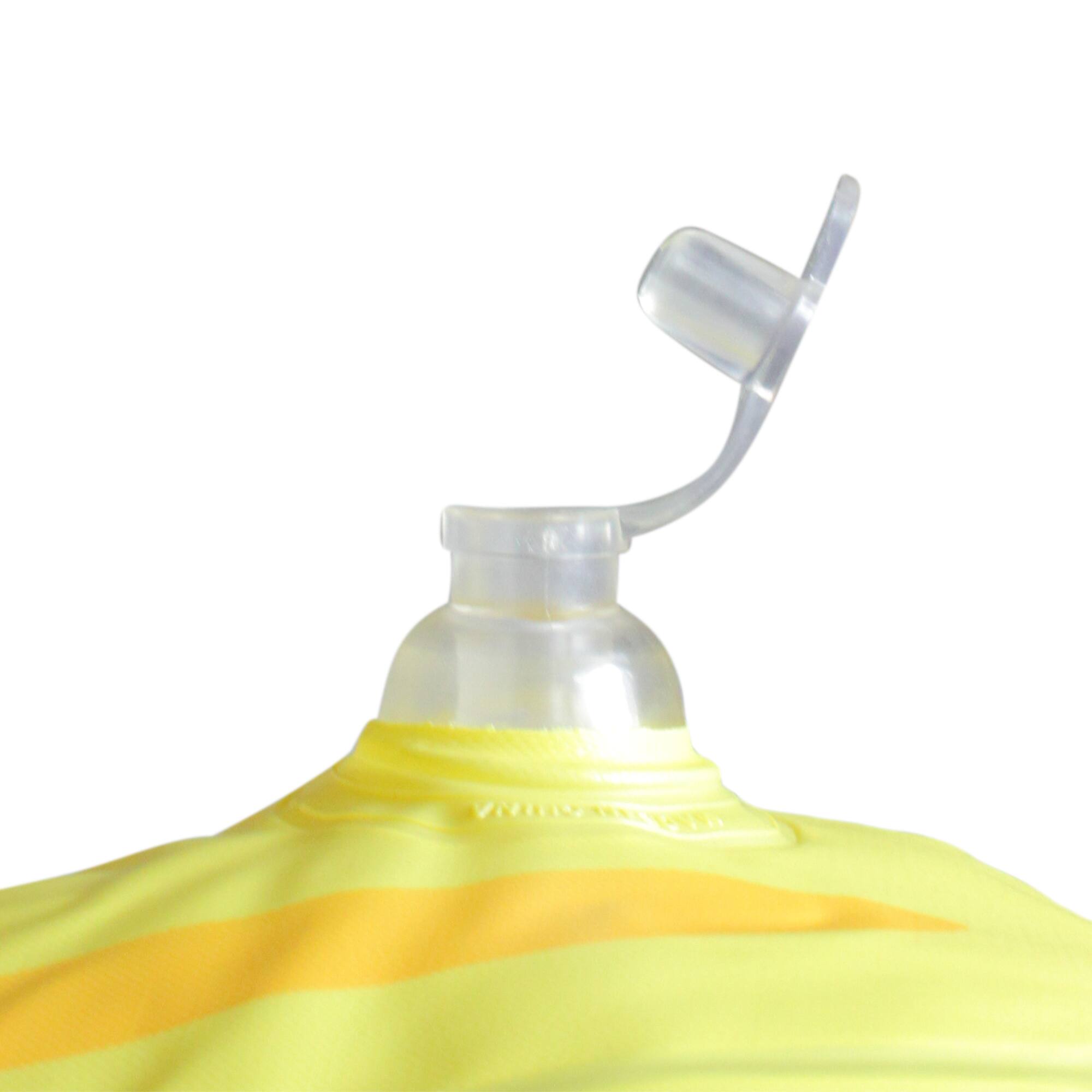 41&#x22; Inflatable Yellow &#x26; White Pina Colada Swimming Pool Ring Float