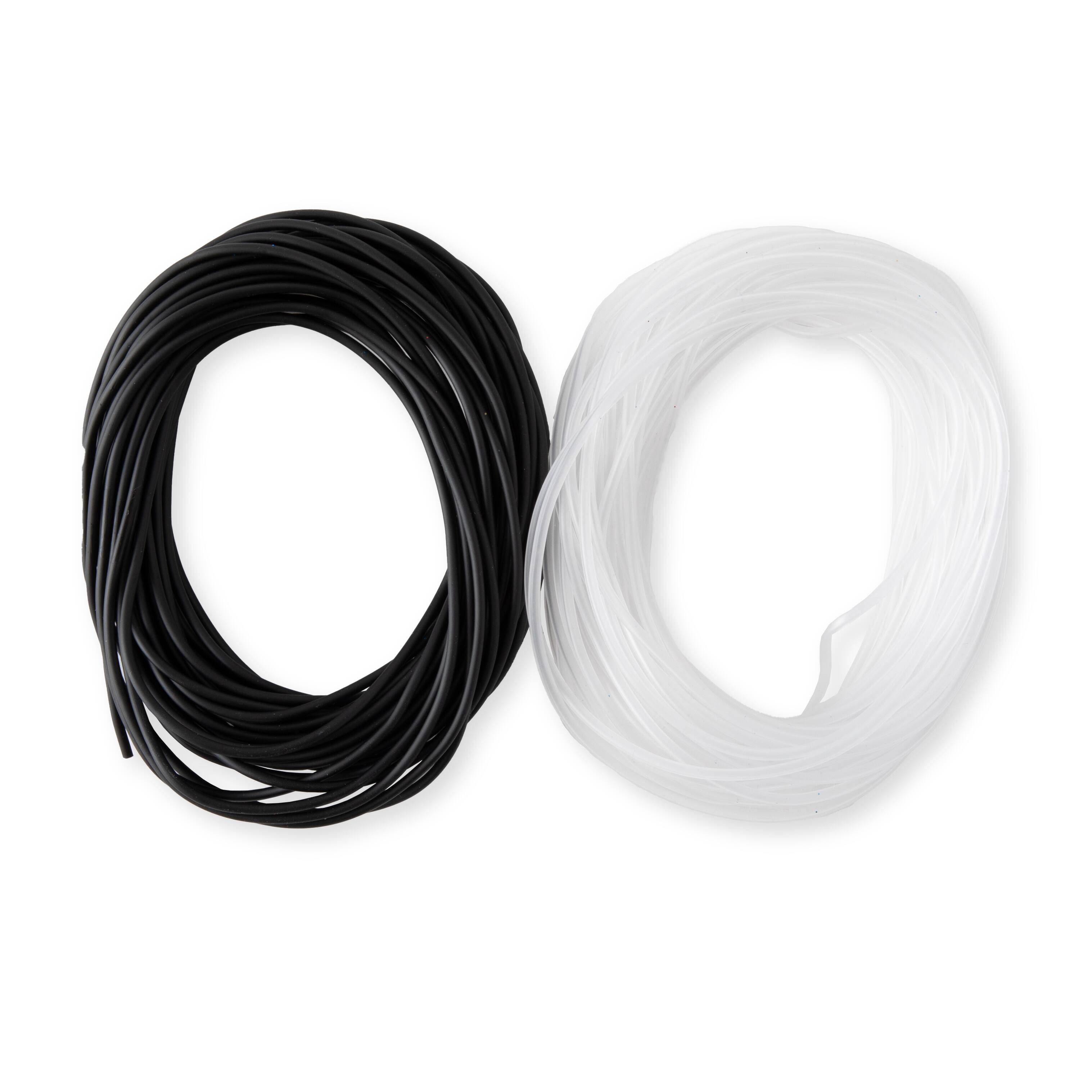 12 Pack: Black &#x26; Frost Pony Bead Lacing by Creatology&#x2122;