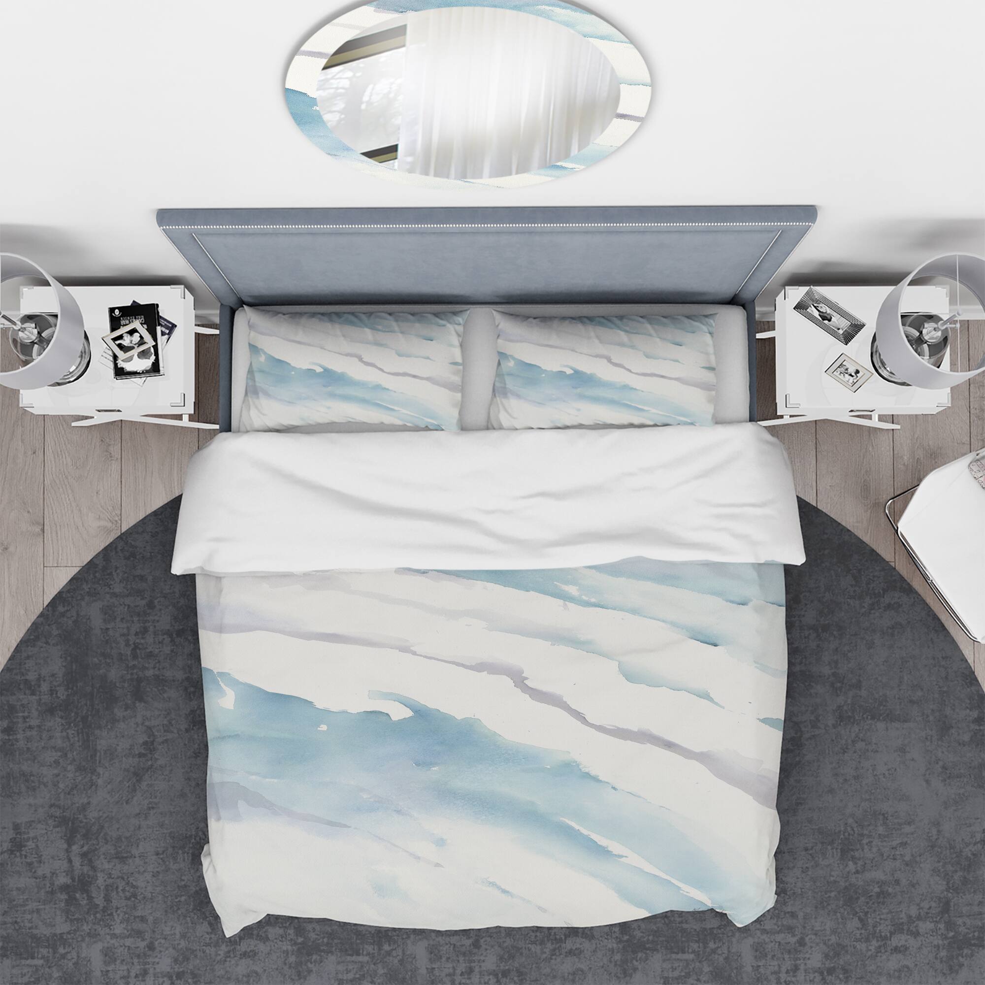 Designart 'Modern Abstract Drift' Geometric Bedding Set