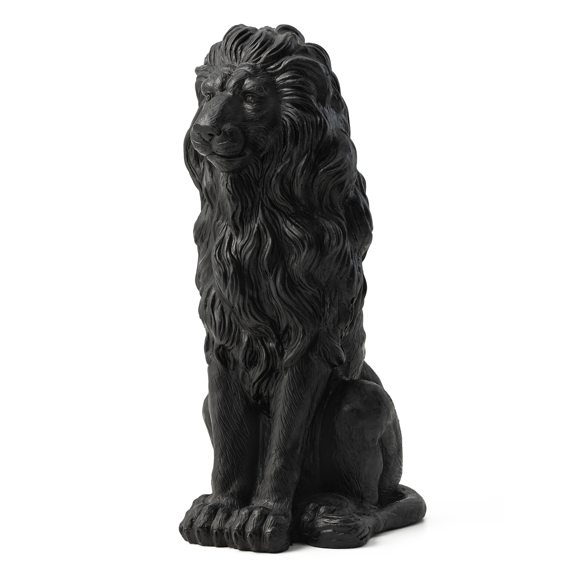 Glitzhome® 27.75" MGO Guardian Sitting Lion Garden Statue