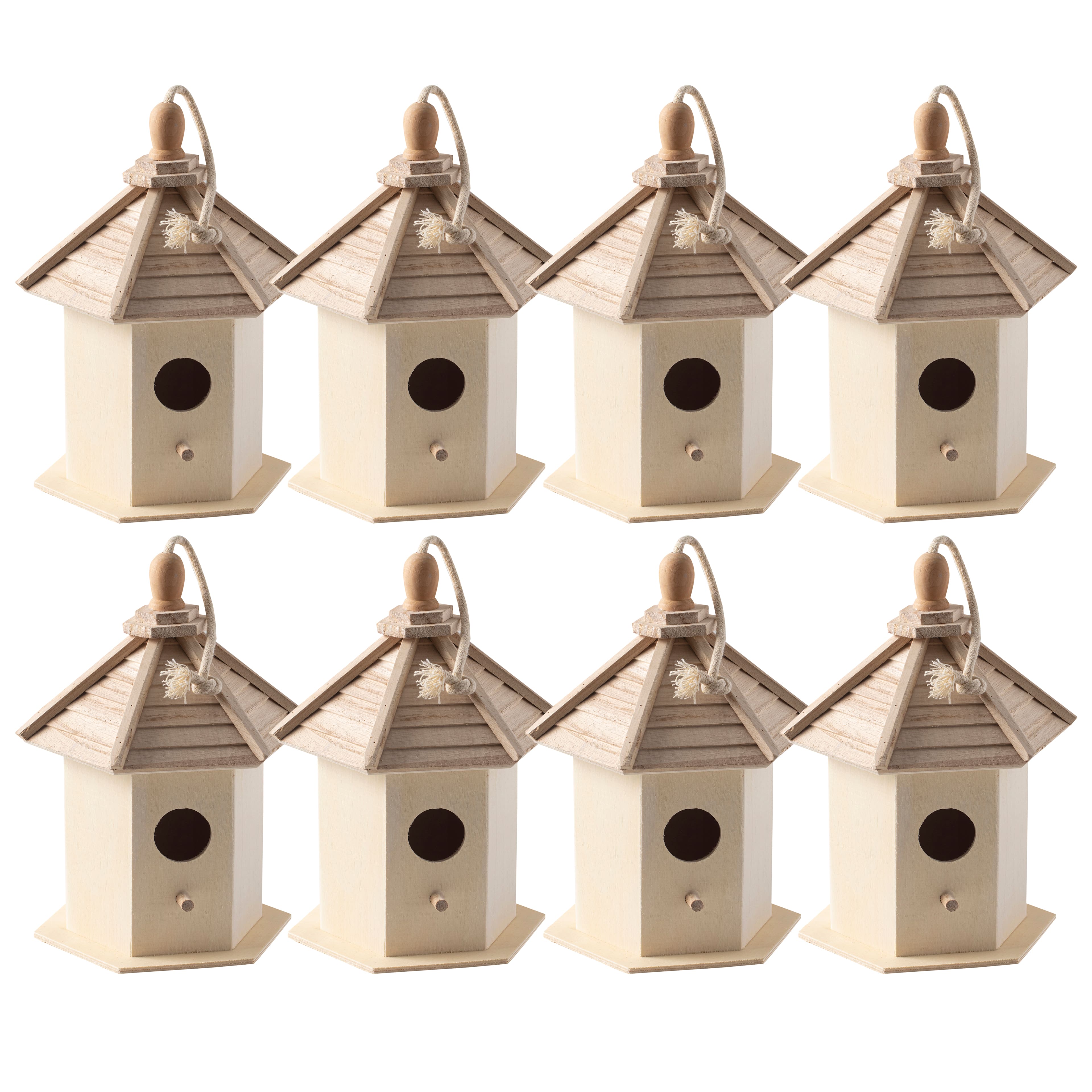 8 Pack: 6.5" Gazebo Birdhouse by Make Market®