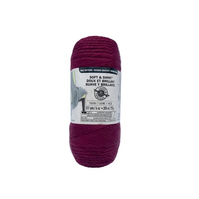 Buy in Bulk - 15 Pack: Soft & Shiny Solid Yarn by Loops & Threads ...