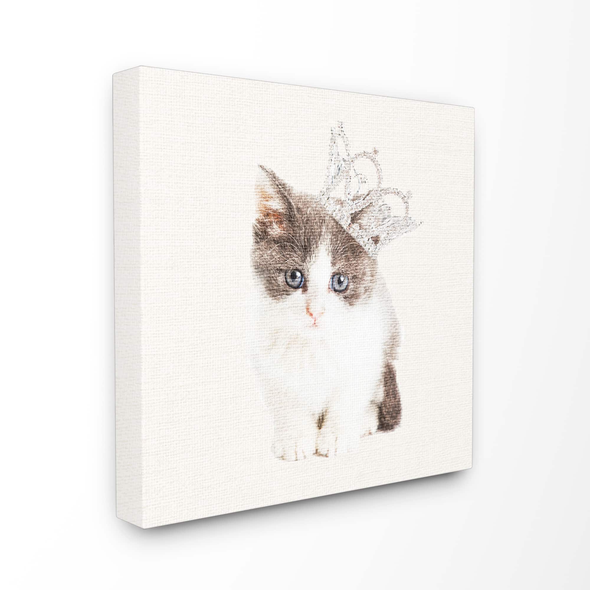 Stupell Industries Kitten Royalty Canvas Wall Art